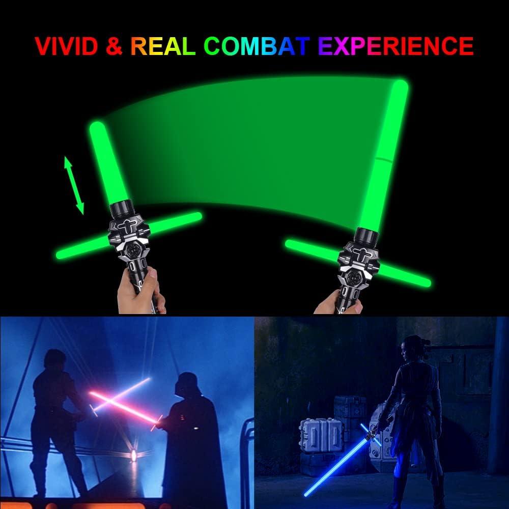 Sable de Luz OSDUE Retráctil 44-74 cm 7 Colores con Sonido