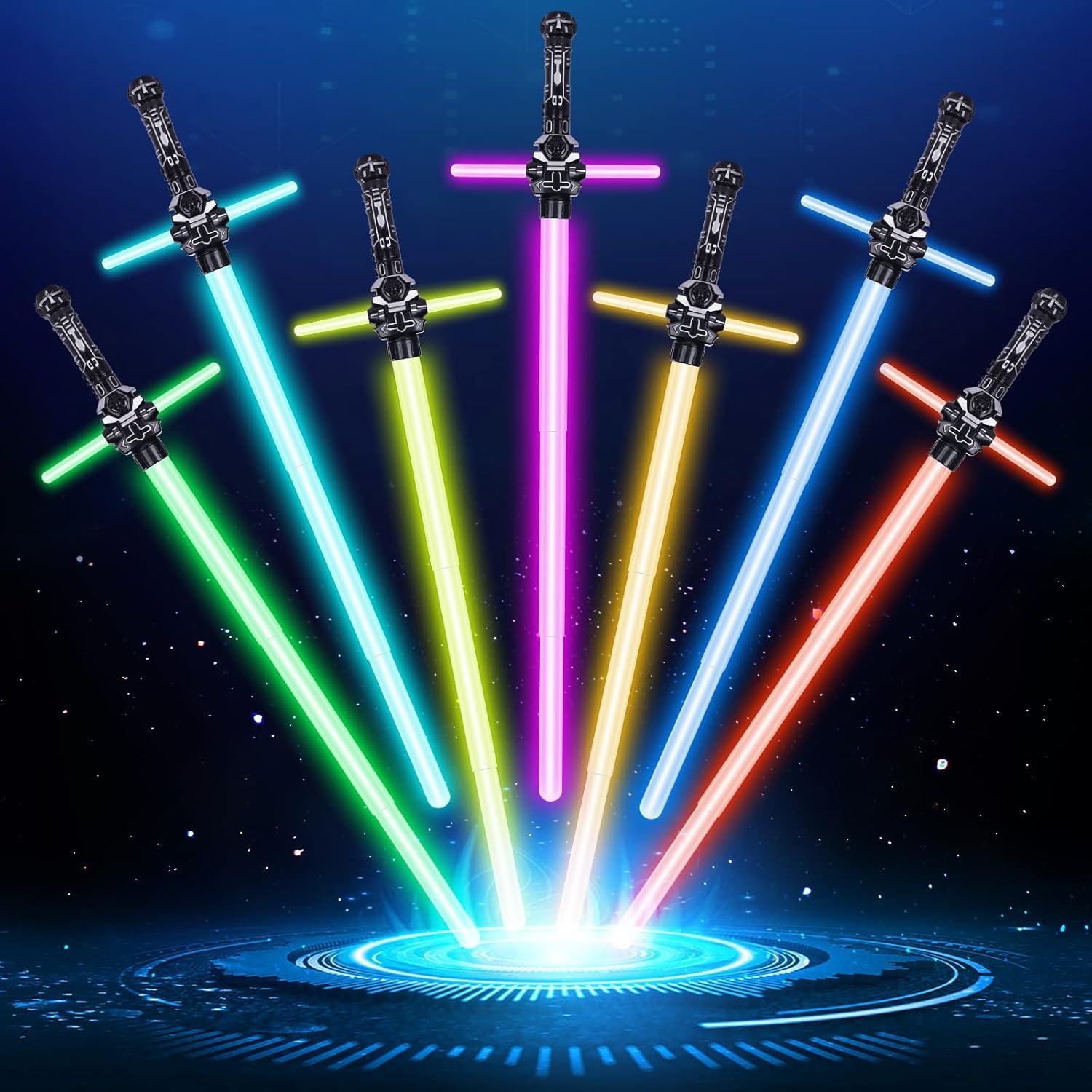 Sable de Luz OSDUE Retráctil 44-74 cm 7 Colores con Sonido