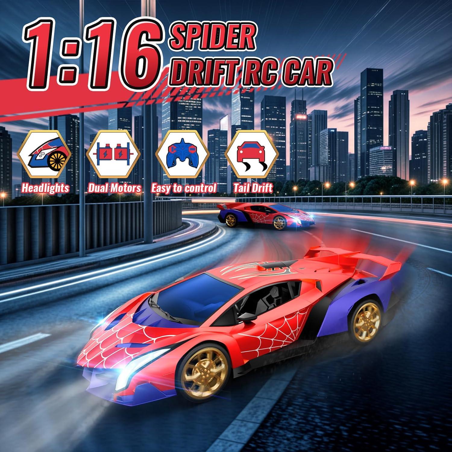 Coche de Control Remoto Spider Zirokay 1:16 con Luces