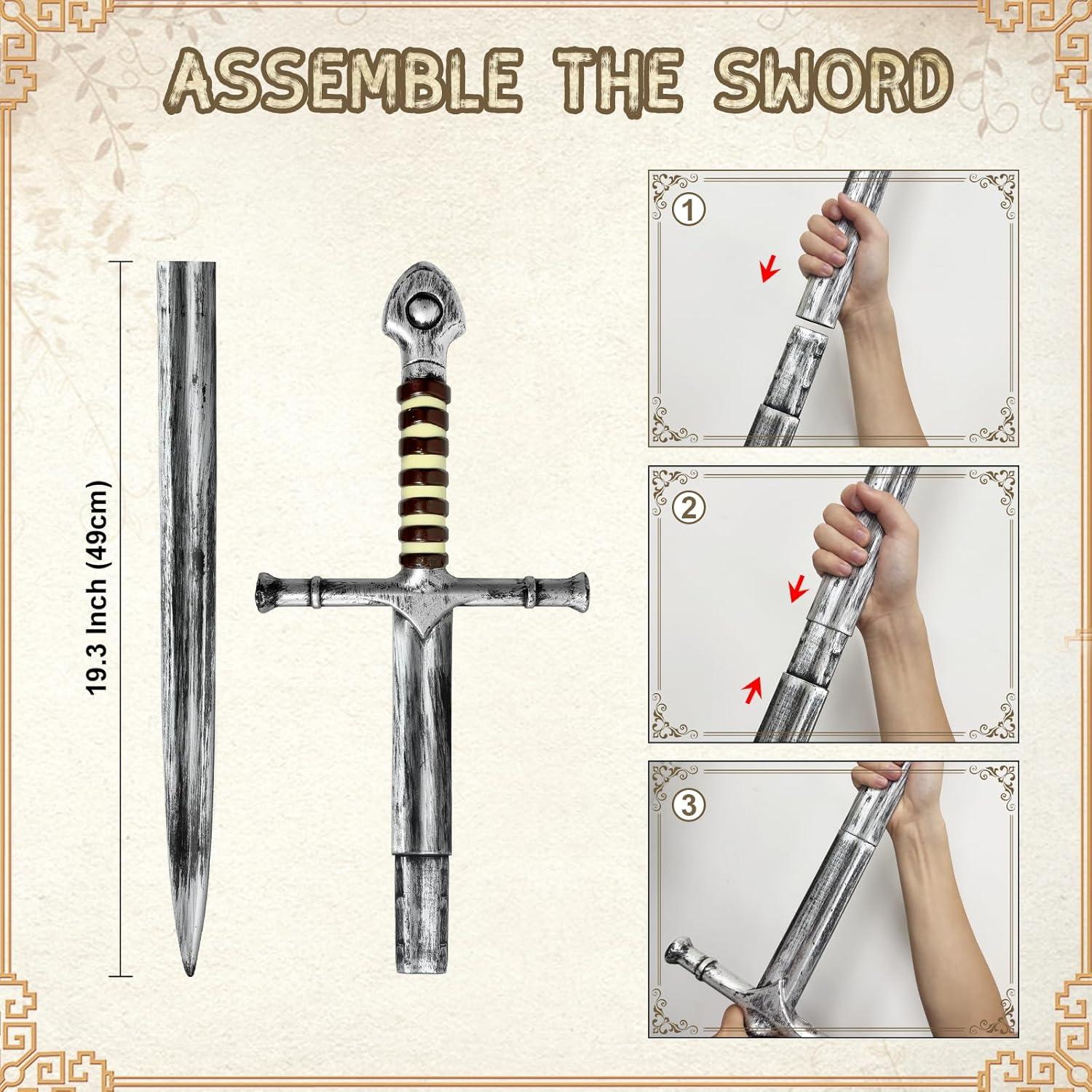 Espada de Caballero Medieval Juguete Quescu 90cm Plástico