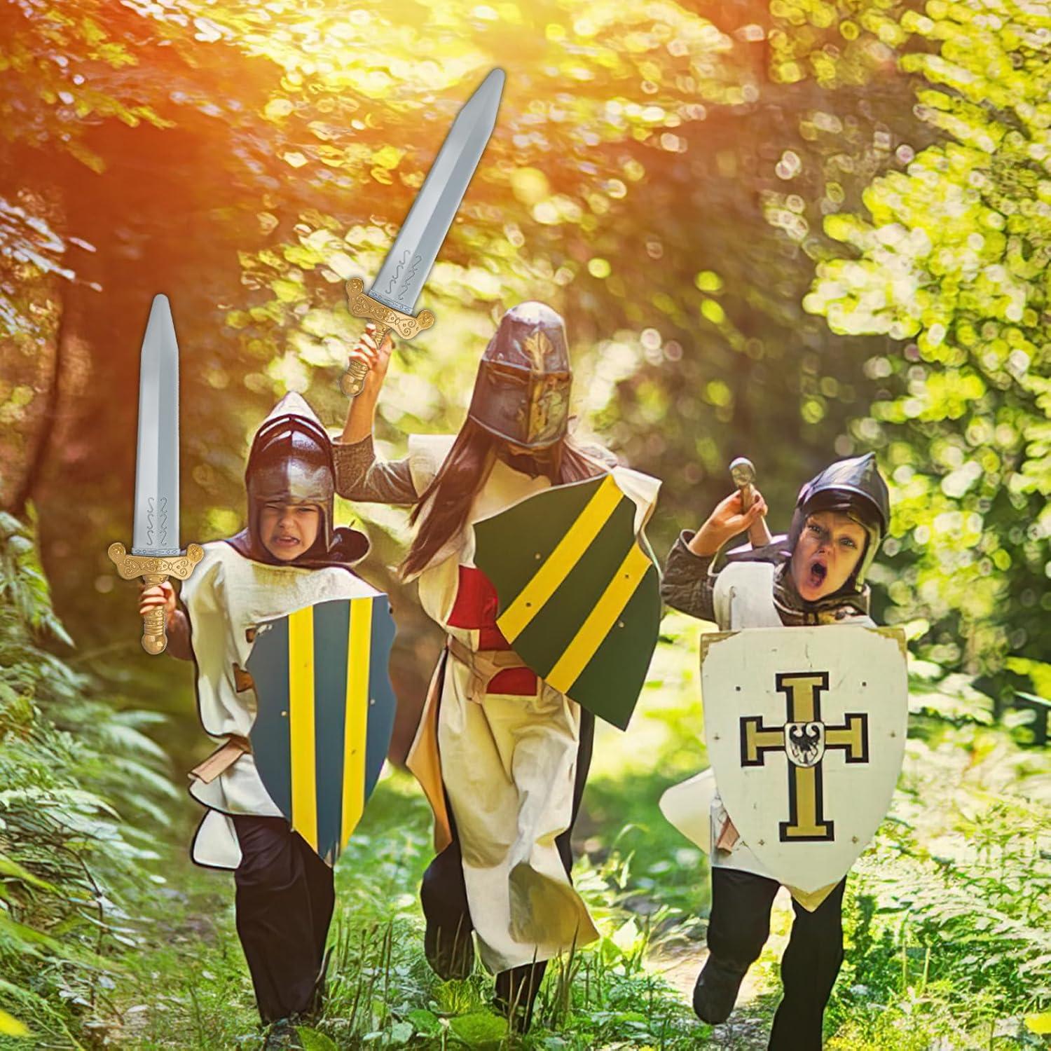 Set de 2 Espadas Romanas de Plástico con Funda - Juguete