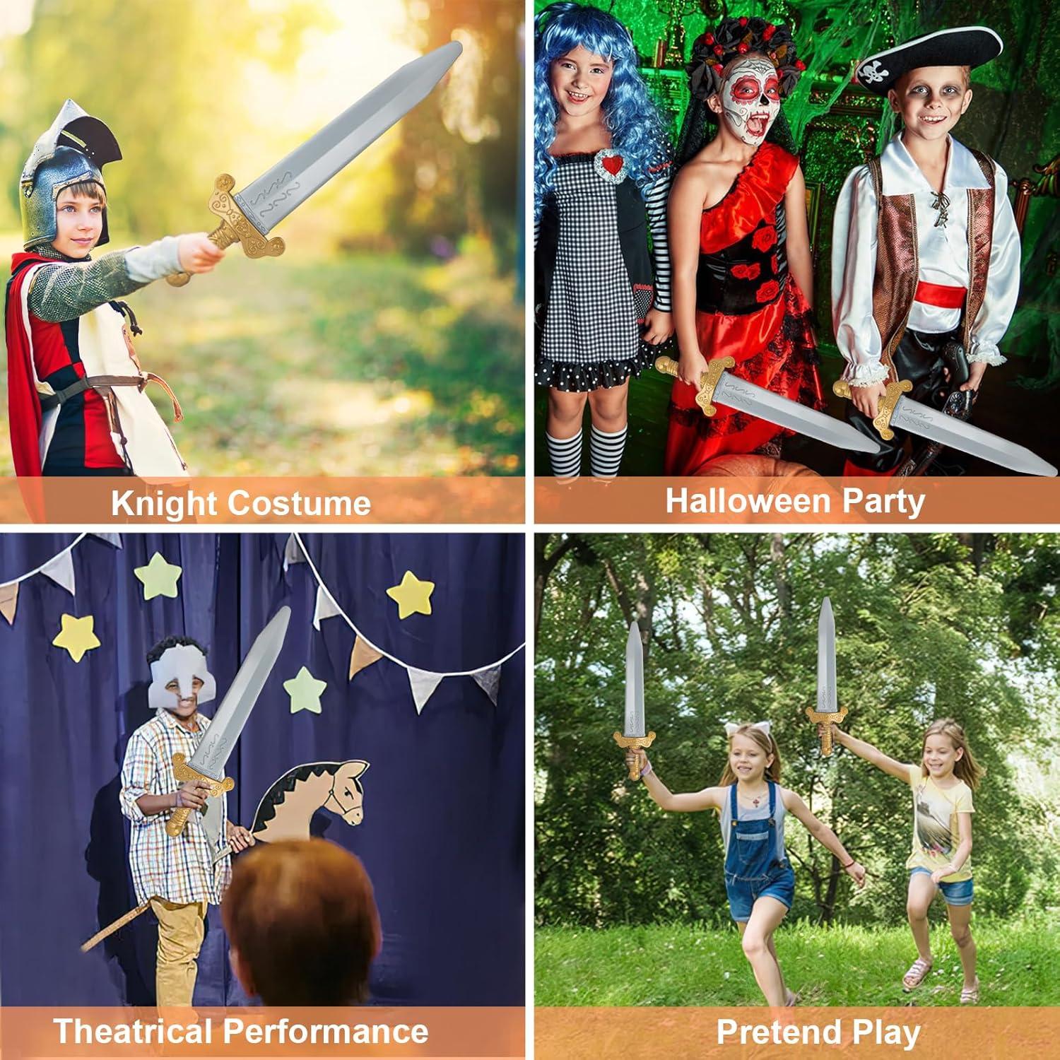 Set de 2 Espadas Romanas de Plástico con Funda - Juguete