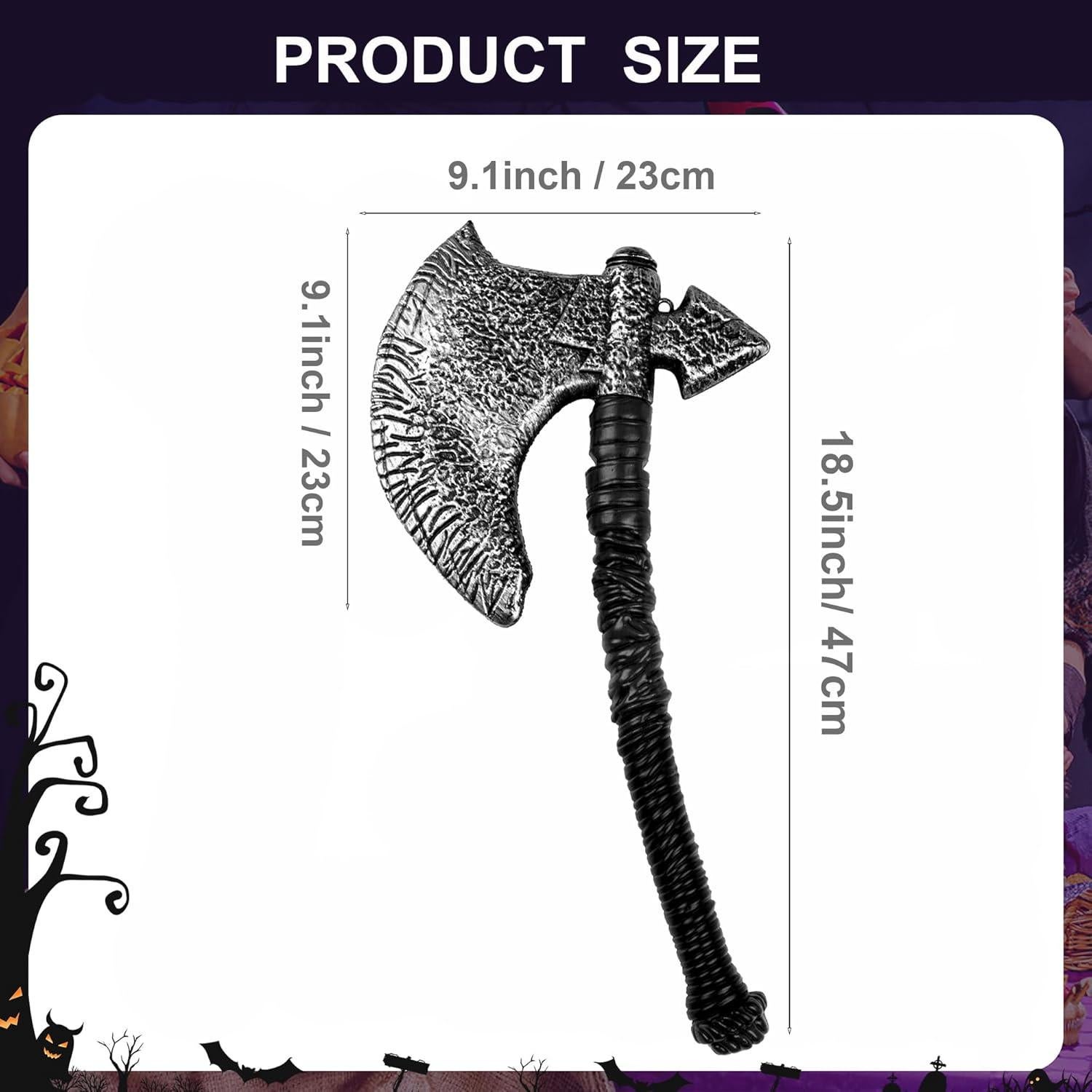 Hacha Vikinga de Juguete 47 cm - Prop de Cosplay Halloween