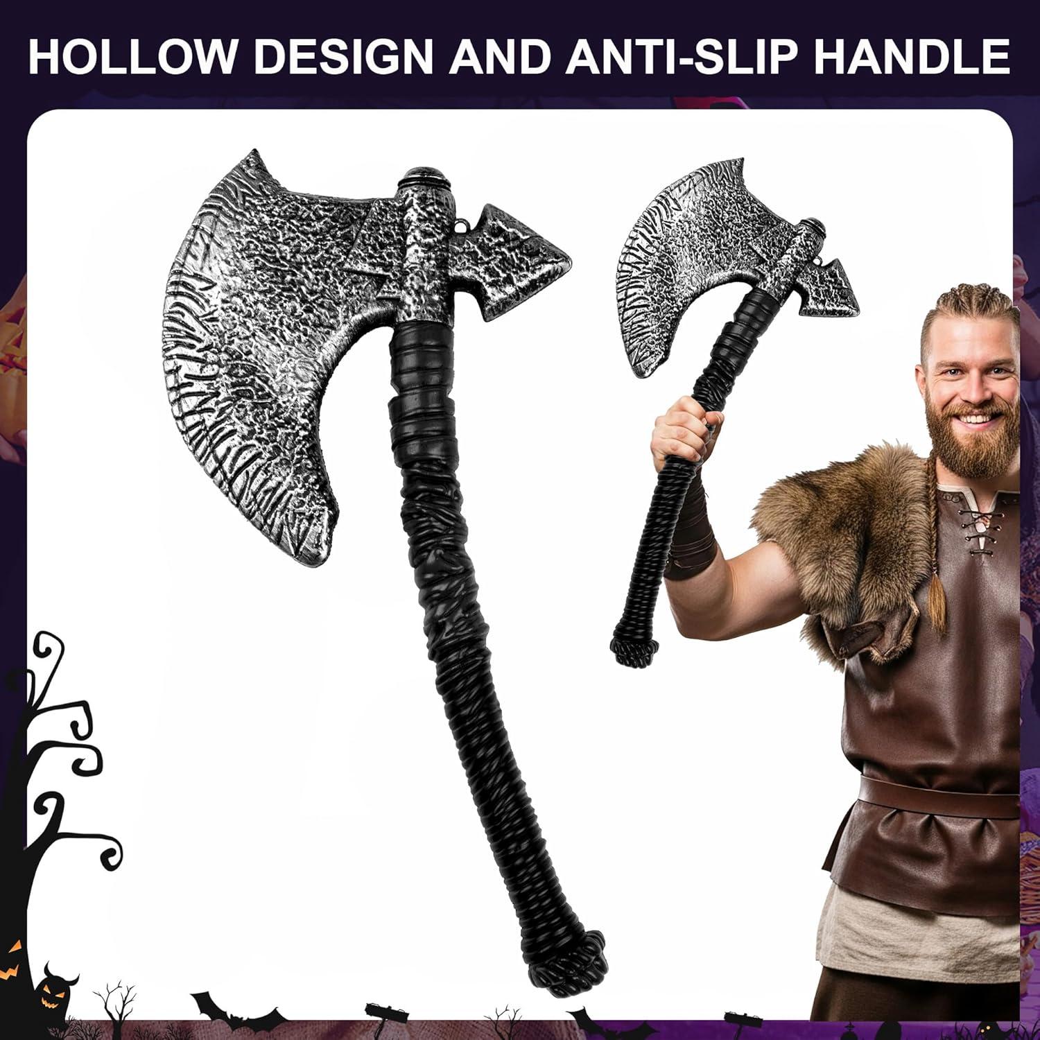 Hacha Vikinga de Juguete 47 cm - Prop de Cosplay Halloween