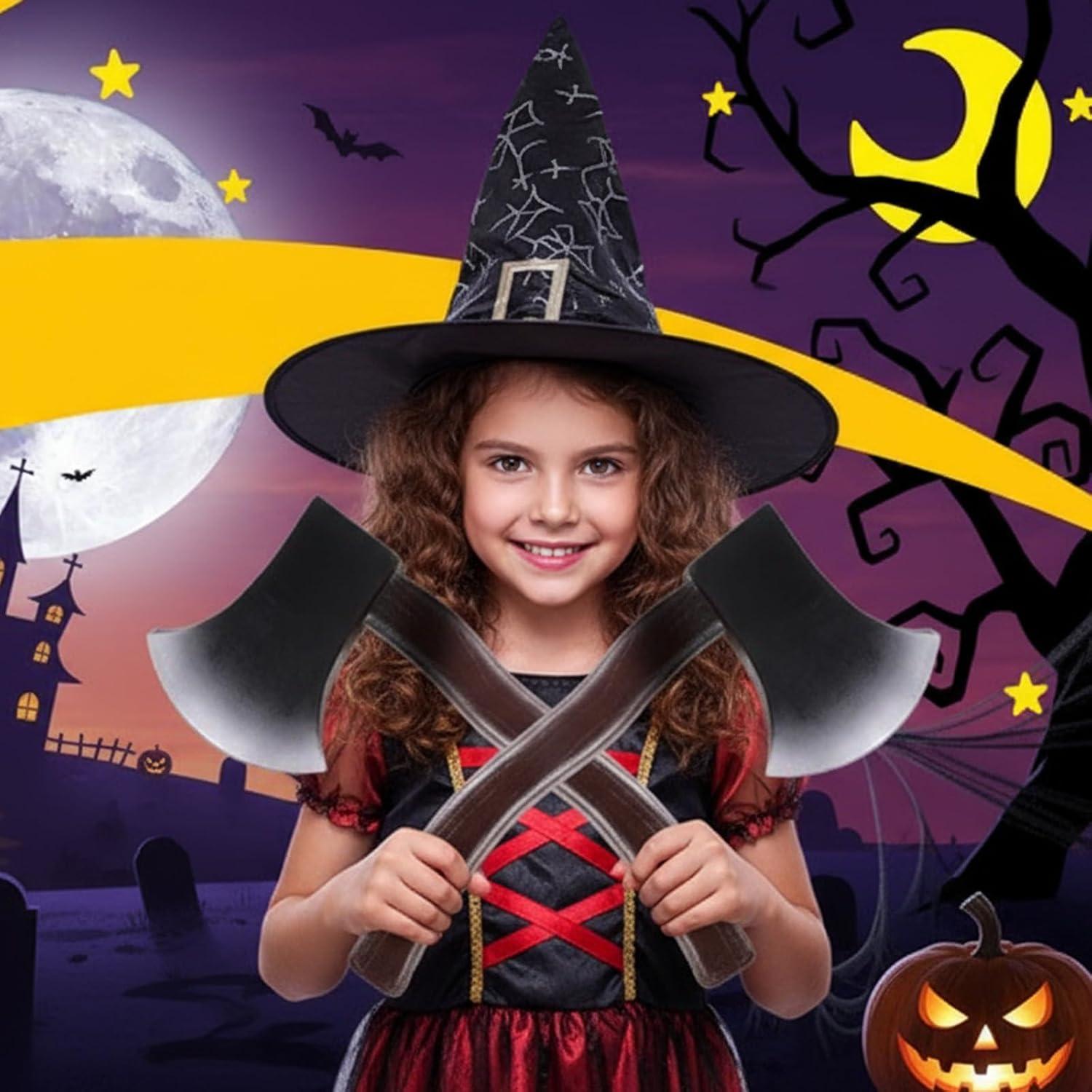 Hacha Falsa de Halloween Hosfairy - Espuma Realista 29x12cm