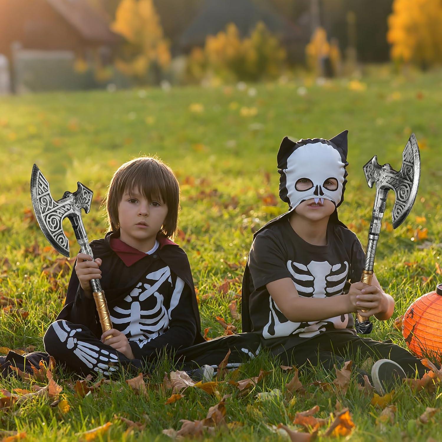 Hacha de Juguete Vikingo de Plástico 51cm - Accesorio de Disfraz