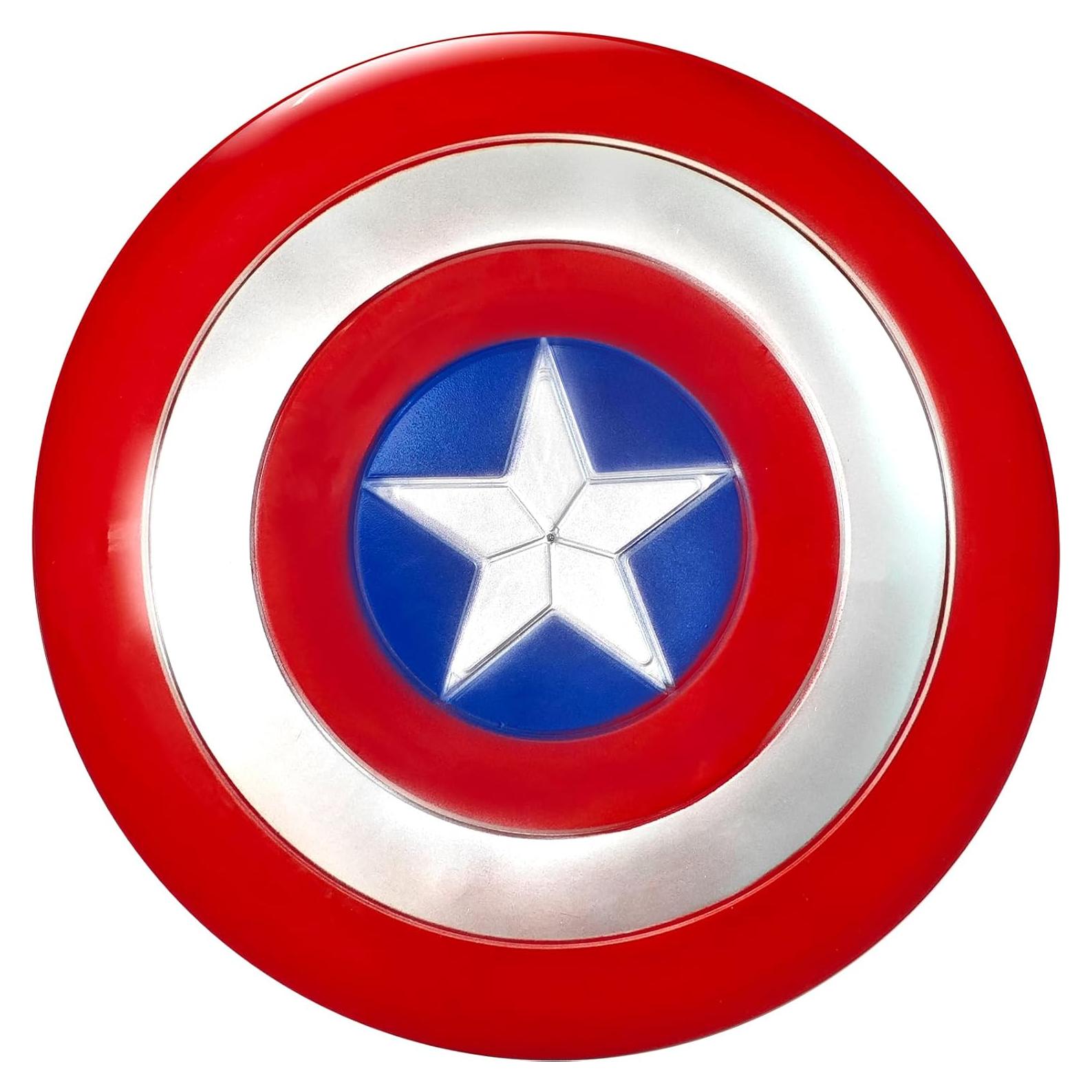 Escudo Redondo del Capitán 30 cm PVC Juguete de Rol Halloween