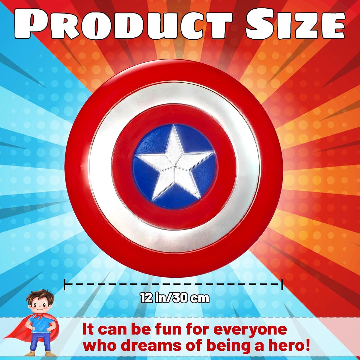 Escudo Redondo del Capitán 30 cm PVC Juguete de Rol Halloween