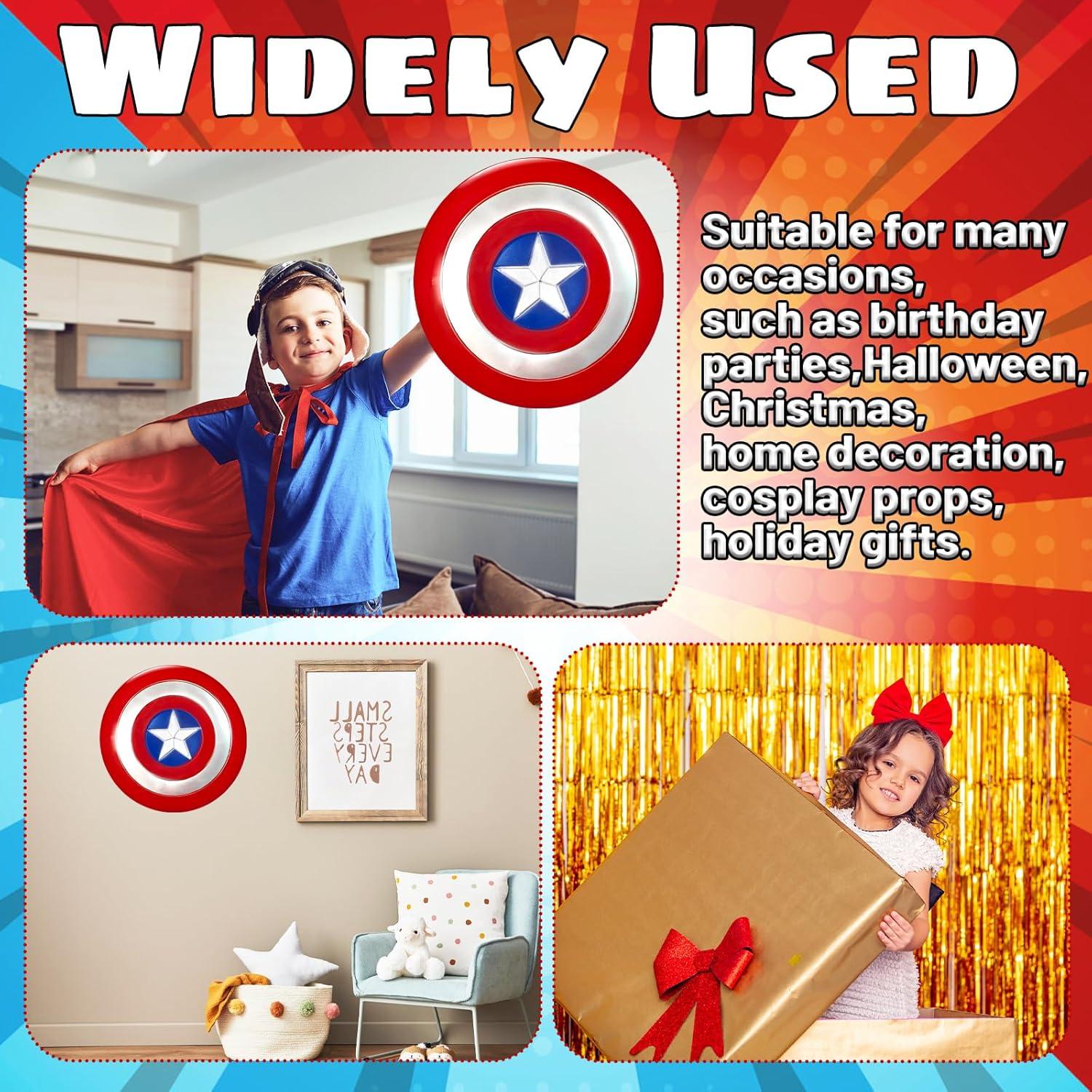 Escudo Redondo del Capitán 30 cm PVC Juguete de Rol Halloween