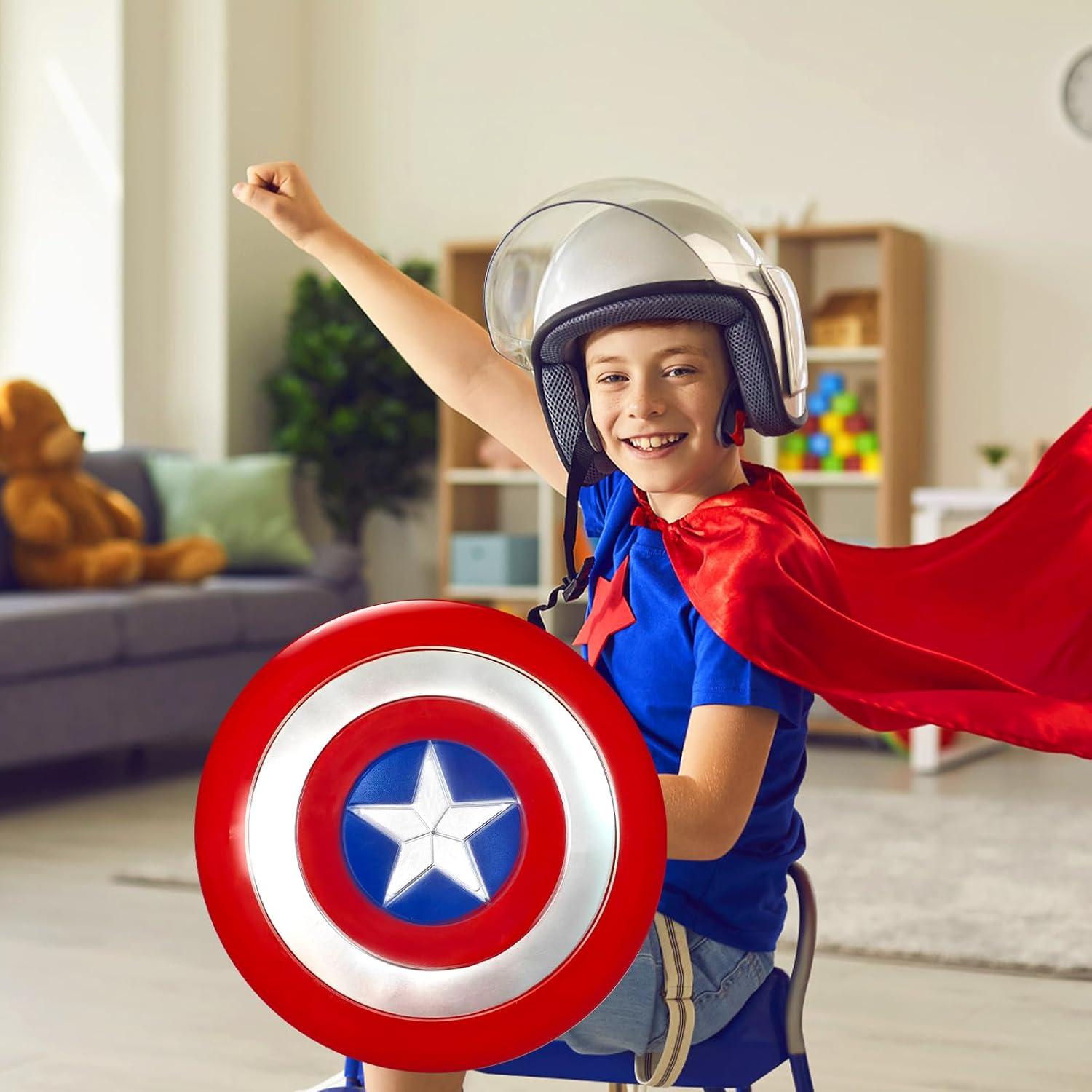 Escudo Redondo del Capitán 30 cm PVC Juguete de Rol Halloween