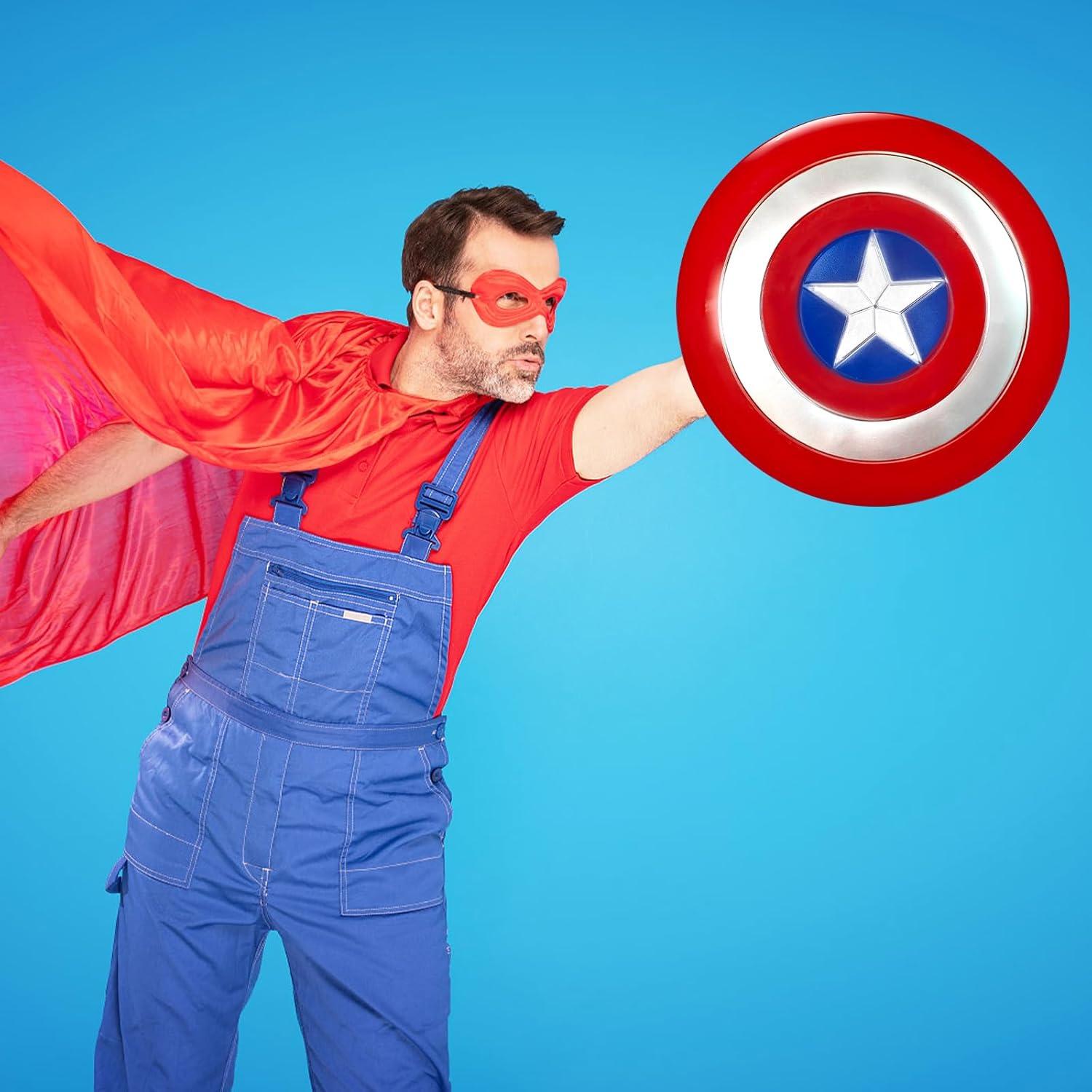 Escudo Redondo del Capitán 30 cm PVC Juguete de Rol Halloween