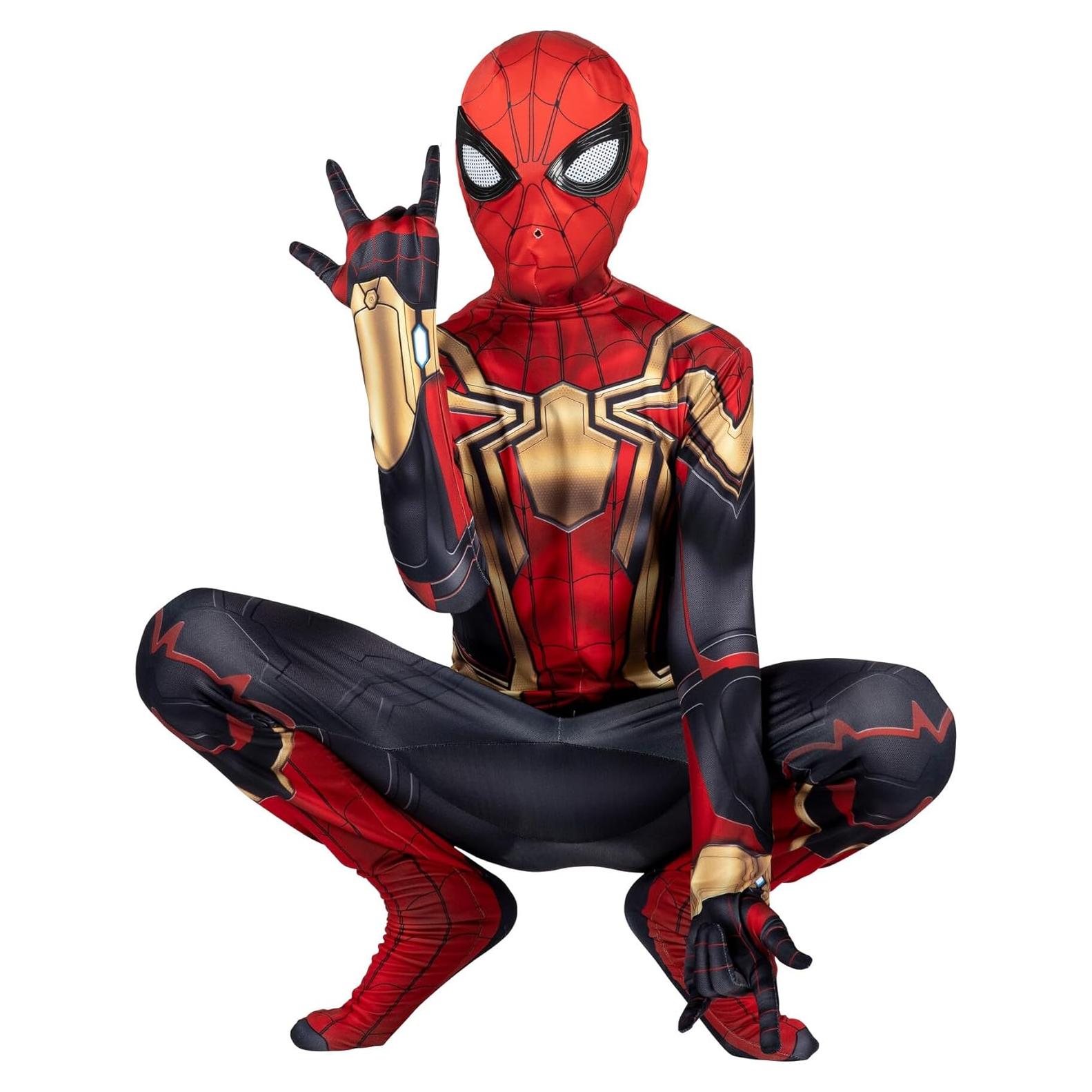 Traje Oficial Deluxe Zentai Spider-Man MARVEL para Jóvenes L