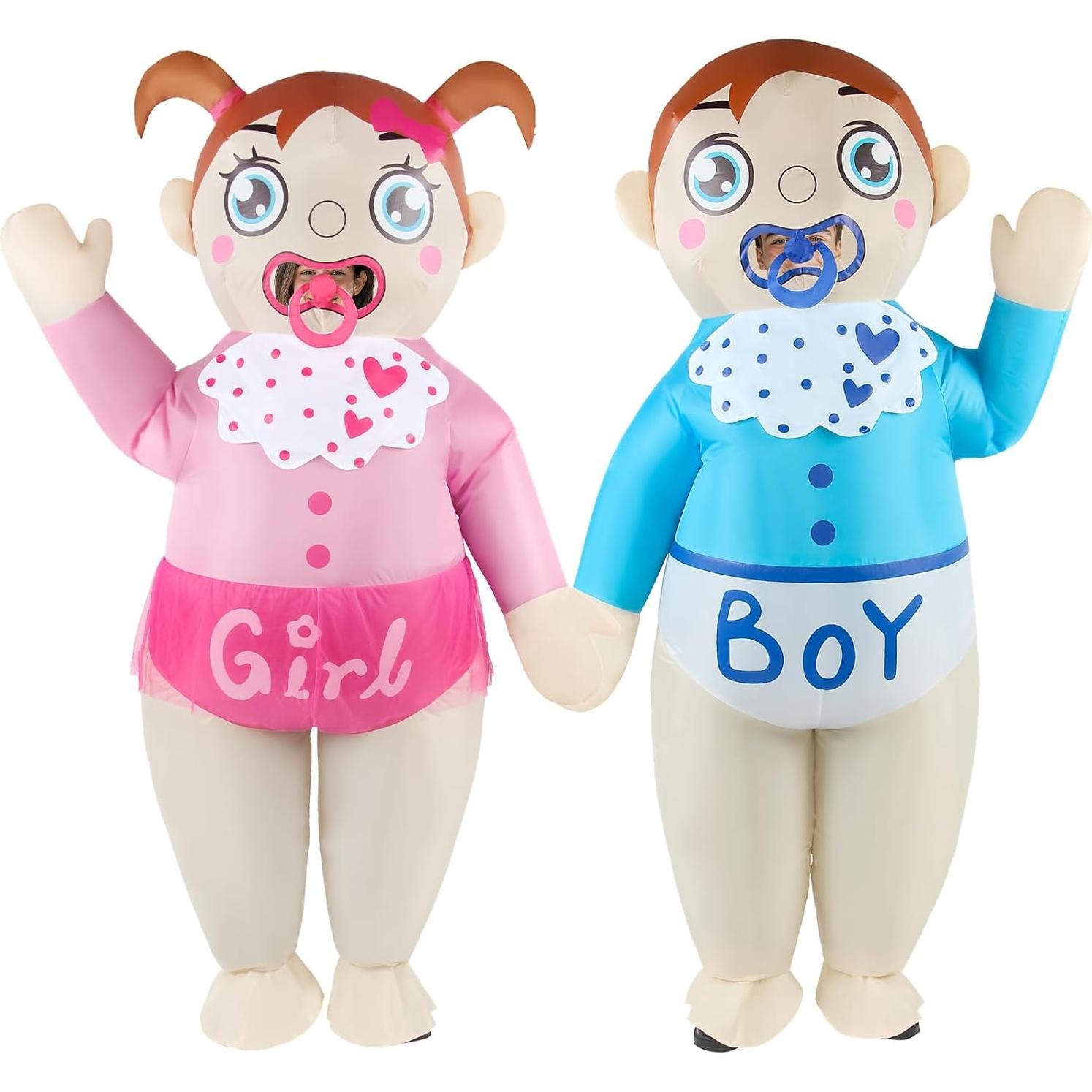 Disfraz Inflable de Bebé para Adultos Wabolay - Revelación de Género