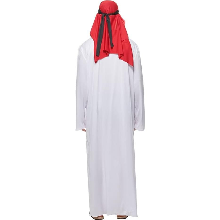 Disfraz Árabe para Hombre FantastCostumes Túnica Blanca