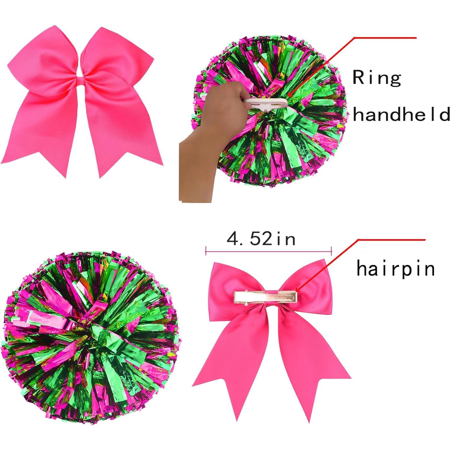 Disfraz de Animadora para Niñas 3-14 Años - Rosa con Pompones