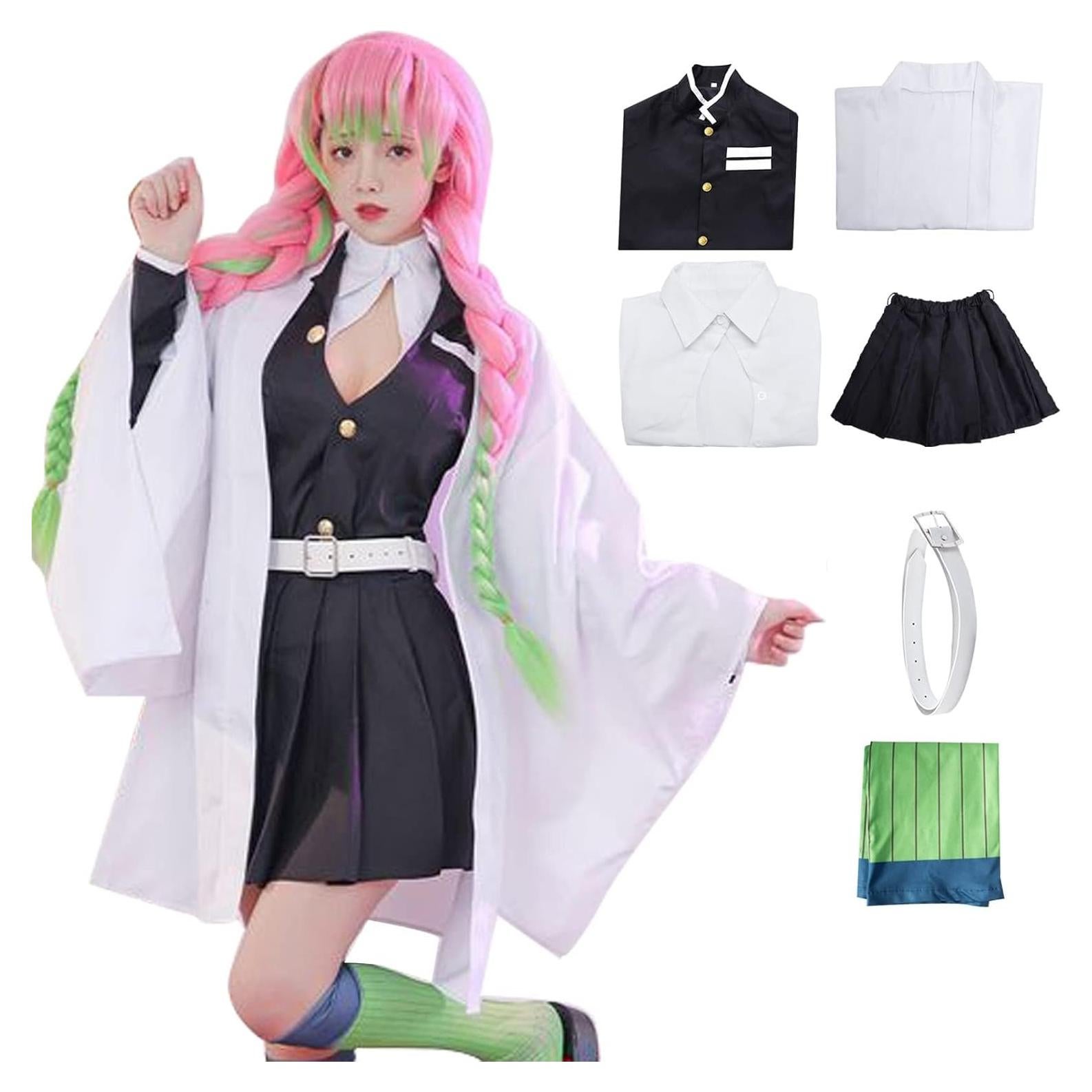 Disfraz de Cosplay Tan-jinrou Mitsuri Kanroji Adulto Halloween