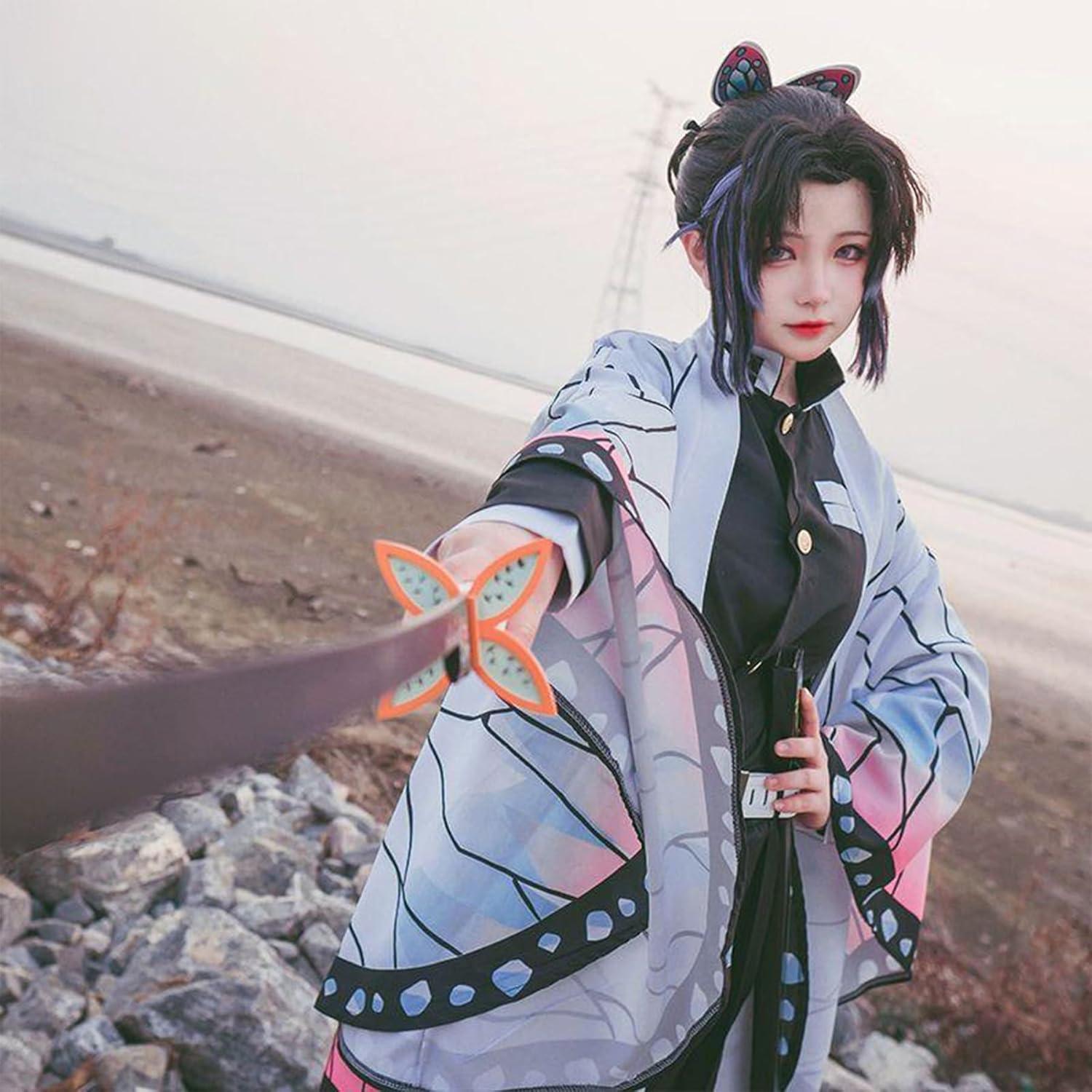 Disfraz de Halloween Kimono Japonés Anime para Adultas 8 Piezas