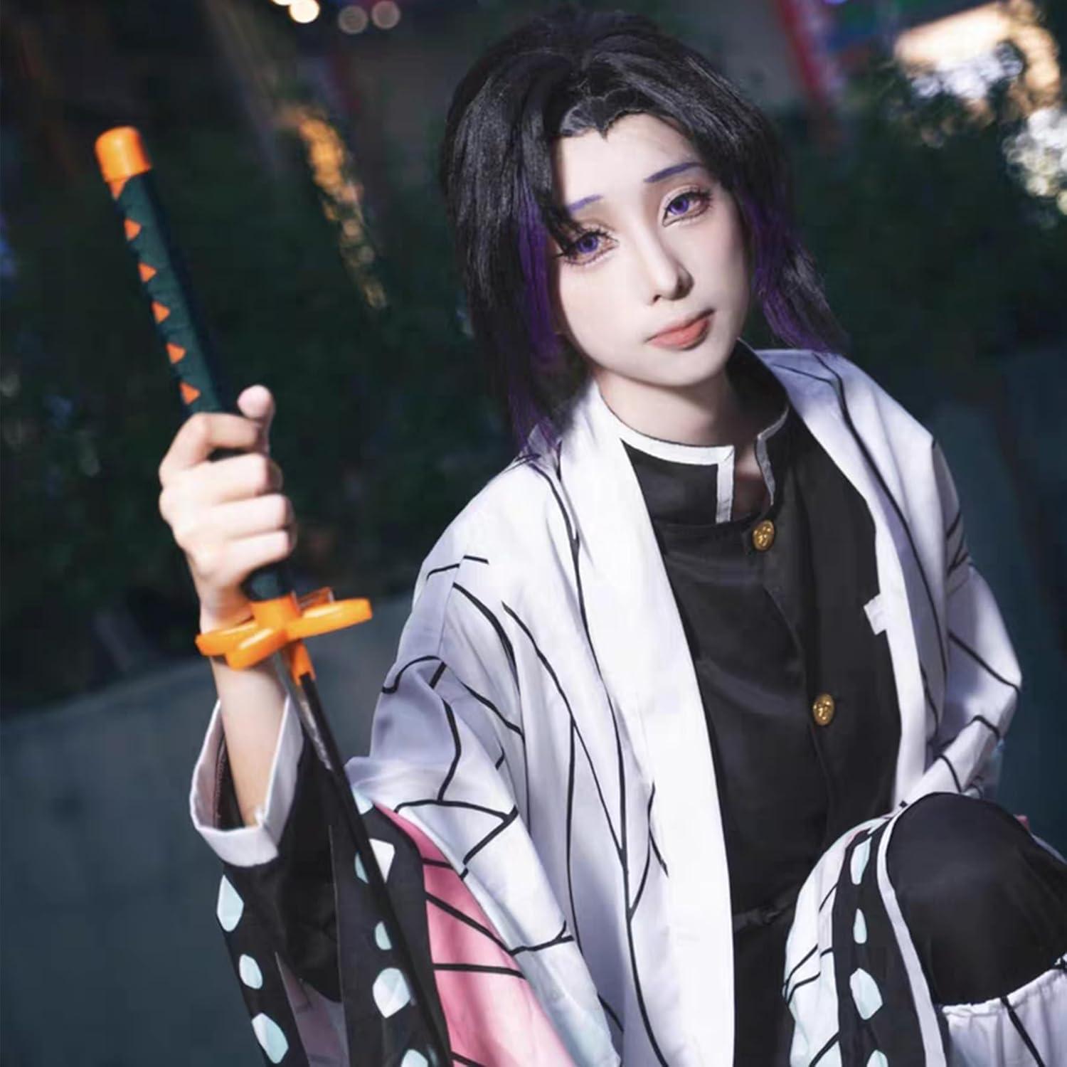 Disfraz de Halloween Kimono Japonés Anime para Adultas 8 Piezas