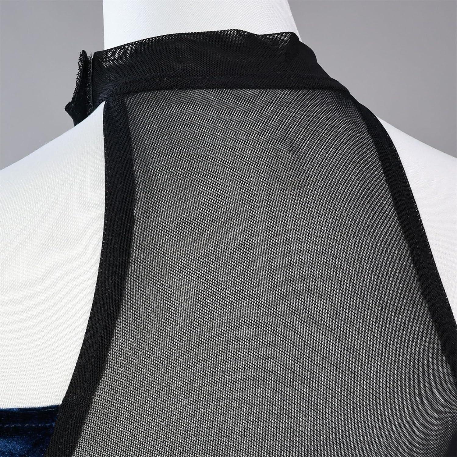 Vestido de Terciopelo para Mujeres Halloween Conjunto Completo