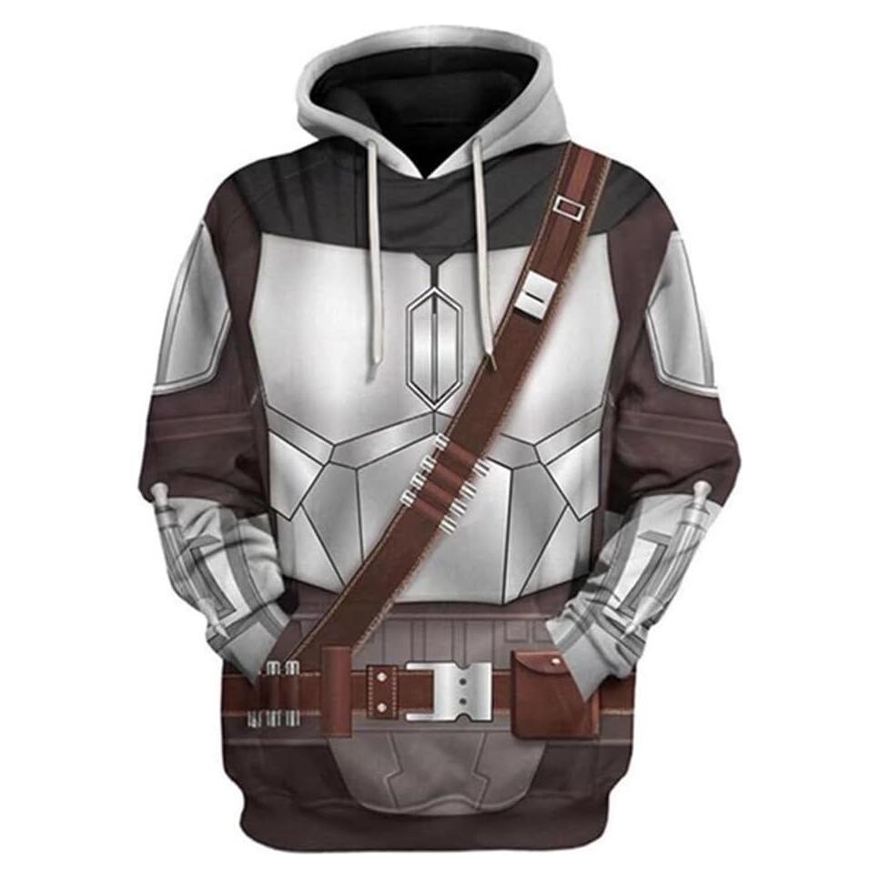 Sudadera con Capucha CHLOBLOM Cosplay Adulto Talla Grande Plata