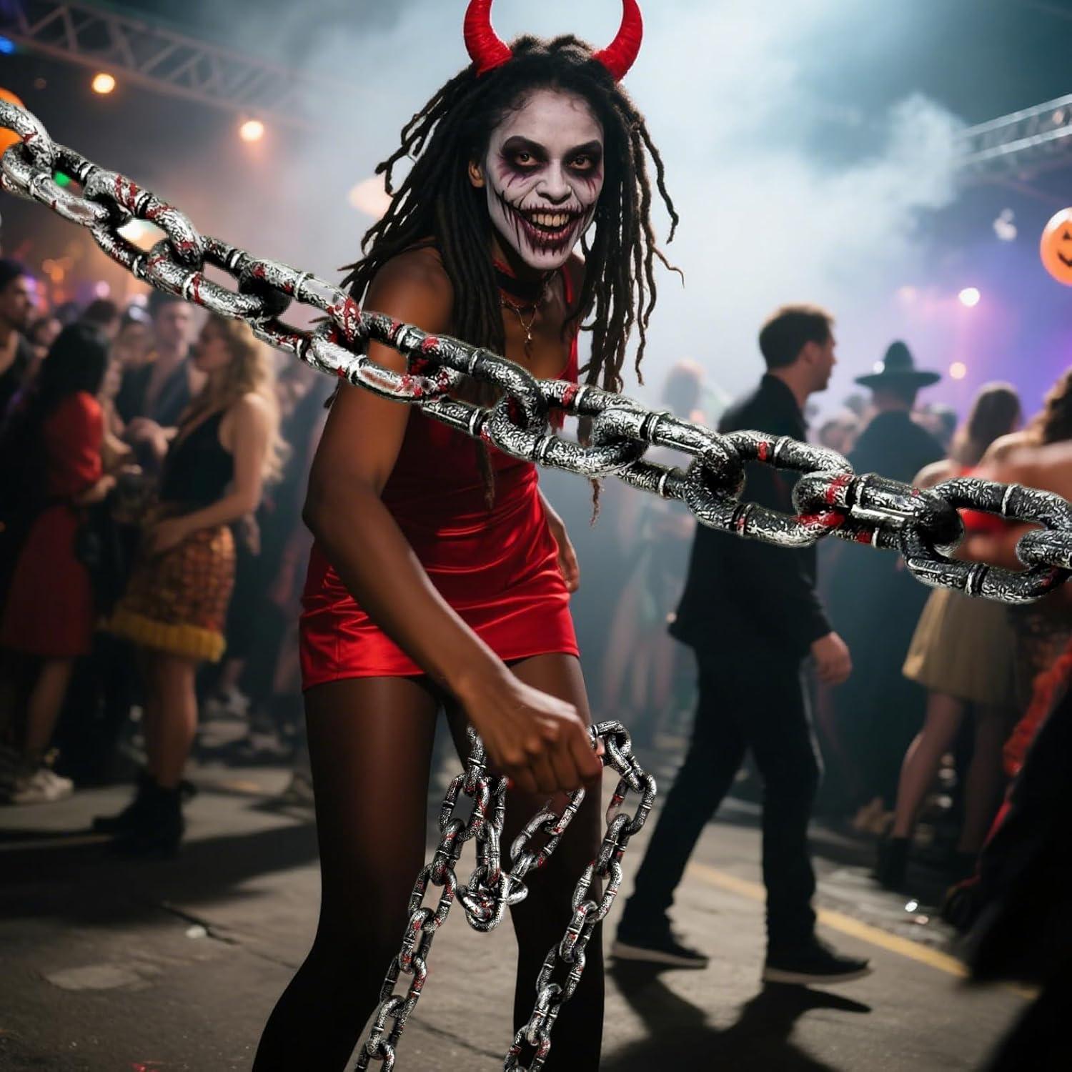 Cadenas de Halloween 2 Pcs 1.8 m Plástico Decoración Fiesta