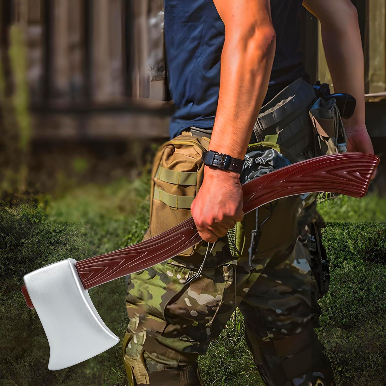 Hacha de Leñador Falsa 60 cm - Accesorio Disfraz Adulto