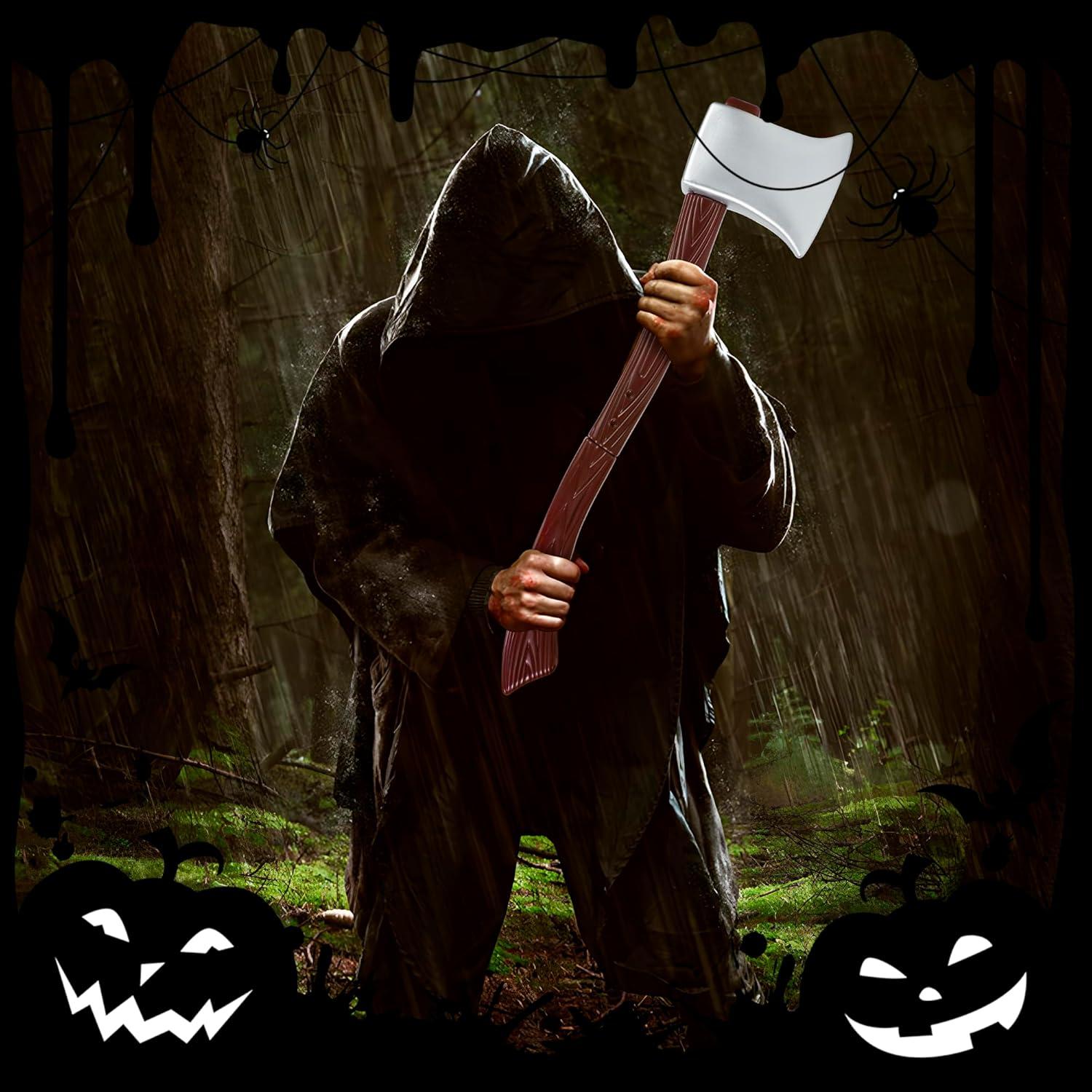 Hacha de Leñador Falsa 60 cm - Accesorio Disfraz Adulto