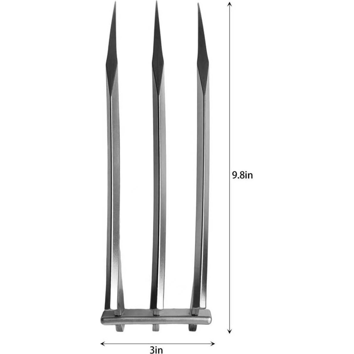 Garras de Wolverine Plateadas para Disfraz Adulto - 2 Pcs