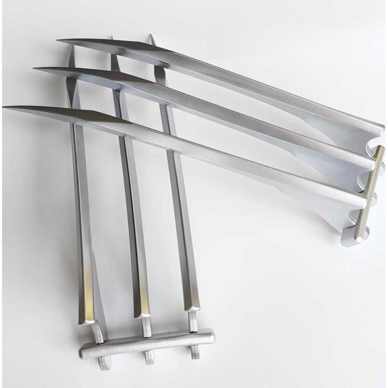 Garras de Wolverine Plateadas para Disfraz Adulto - 2 Pcs