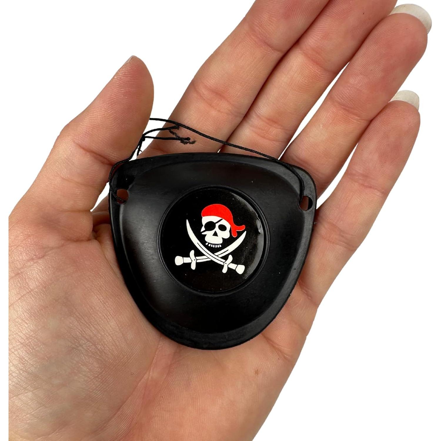 Accesorios de disfraz de pirata Needzo para Halloween - Telescopio, parche ocular y brújula