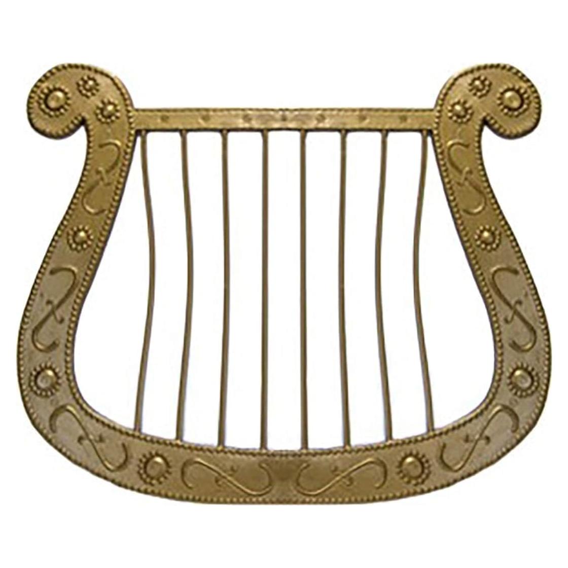 Harpa Angelical Dorada 20.8 cm - Accesorio de Disfraz
