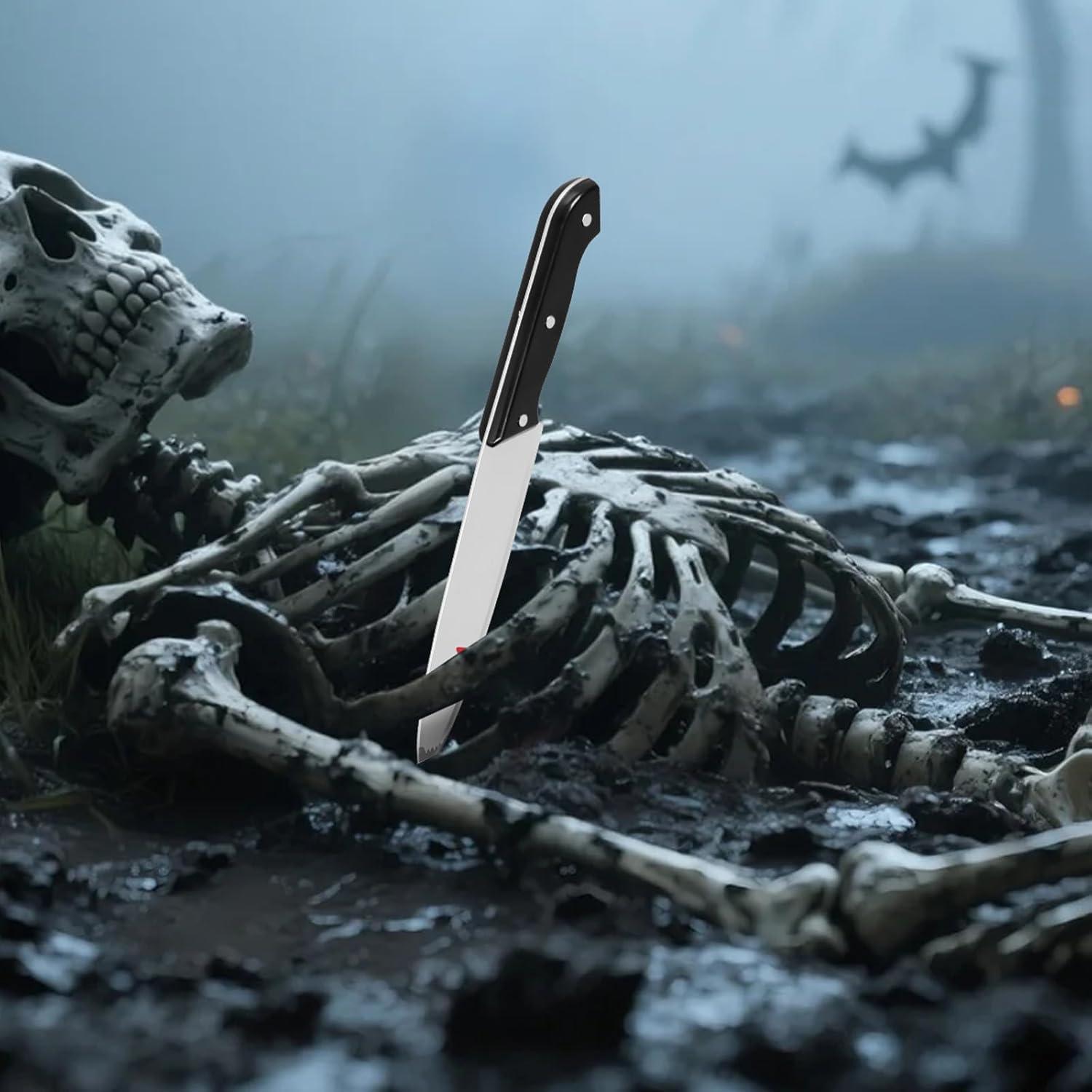 Cuchillos Falsos de Halloween bcehyaa - Paquete de 2 Accesorios