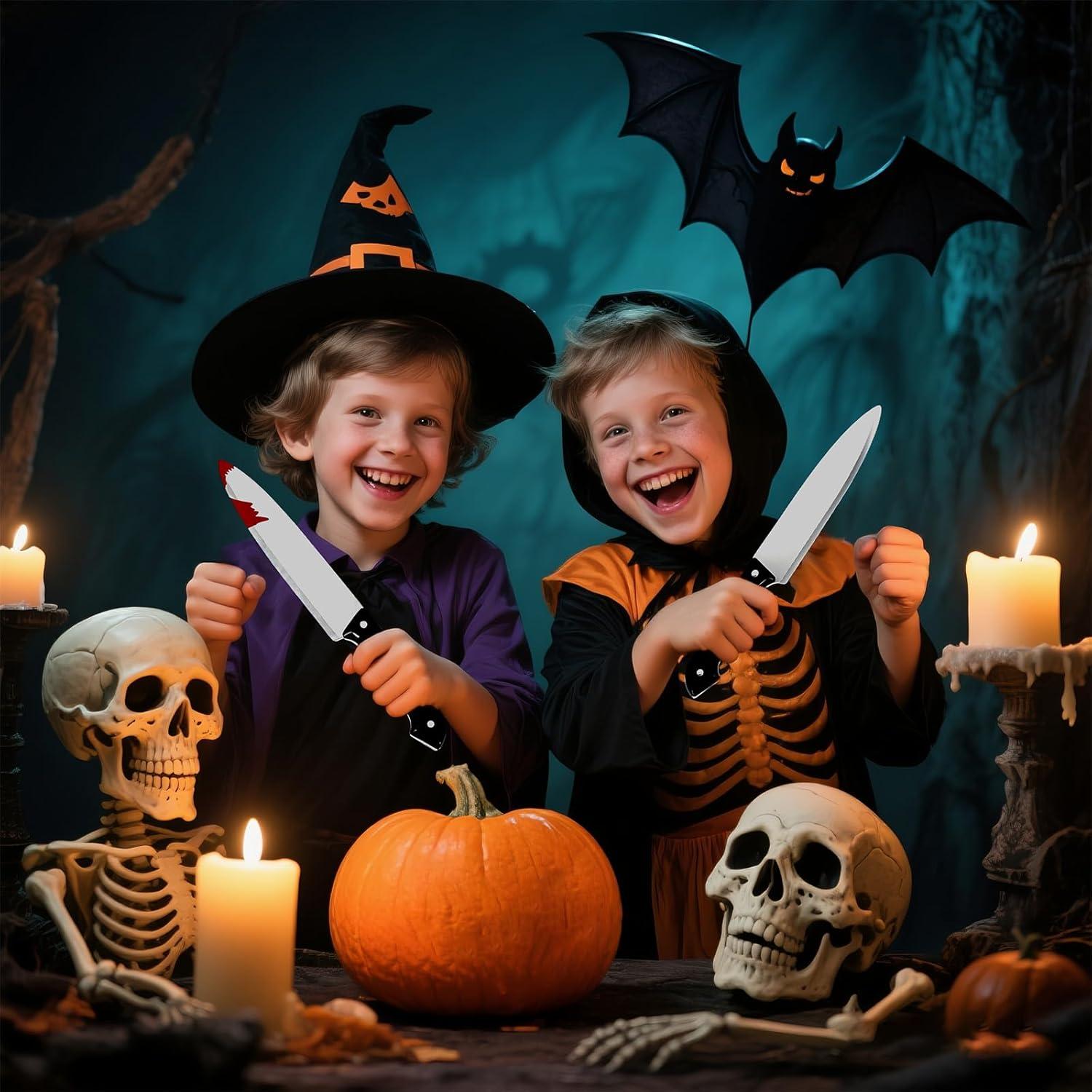 Cuchillos Falsos de Halloween bcehyaa - Paquete de 2 Accesorios