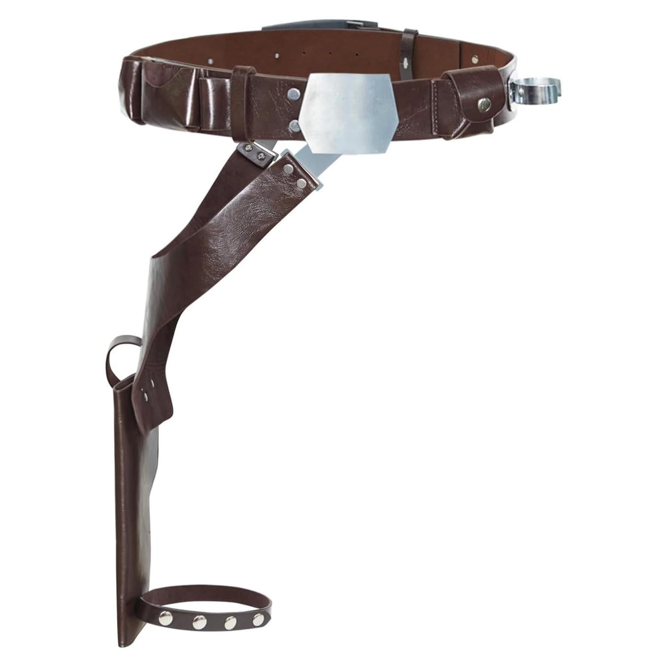 Cinturón de disfraz para hombres PU con funda cosplay Halloween