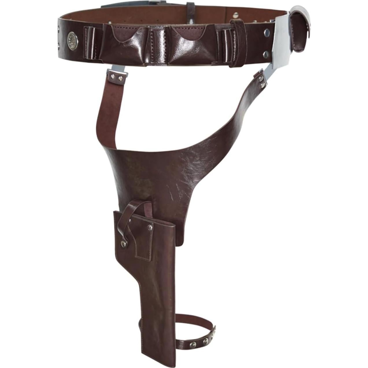 Cinturón de disfraz para hombres PU con funda cosplay Halloween