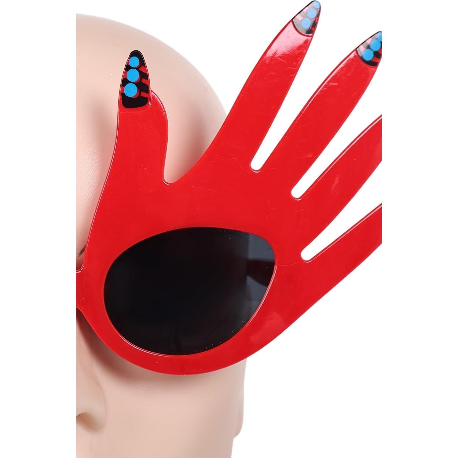 Accesorios de Disfraz de Payaso Asesino Halloween - Gafas Rojas