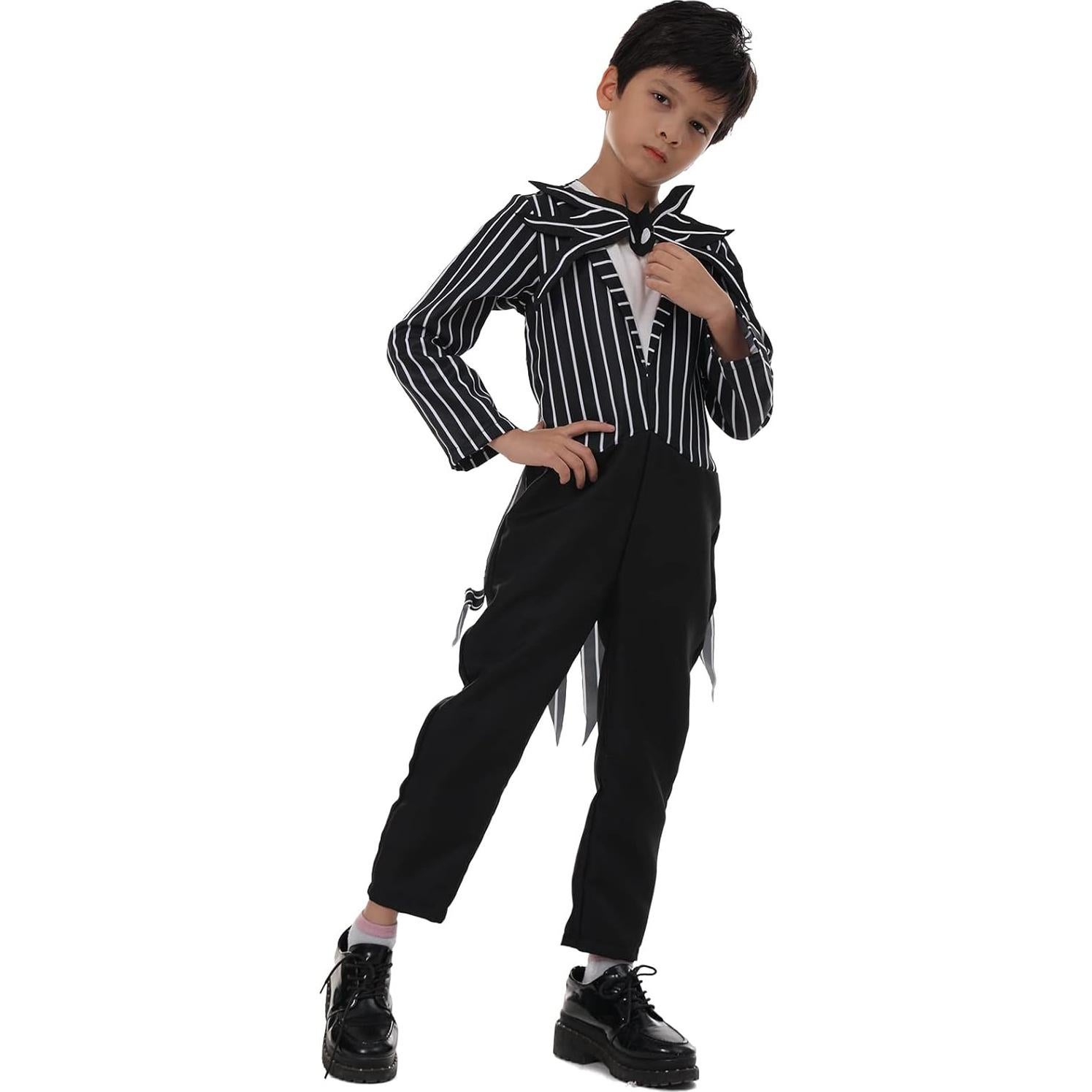 Disfraz de Esqueleto para Niños El Mono y Máscara 3-14 Años