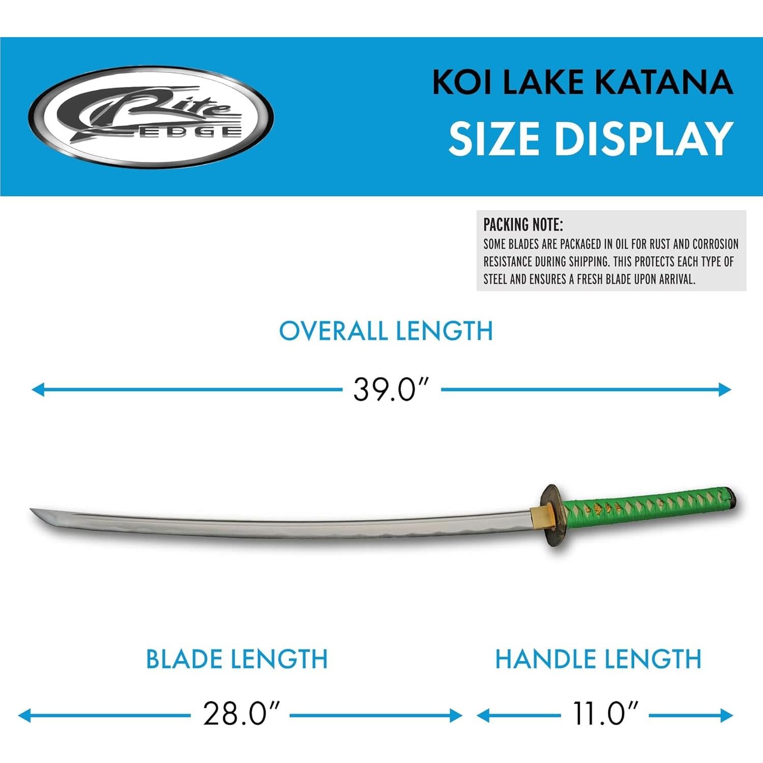Katana Réplica SZCO de Acero al Carbono 99 cm con Funda