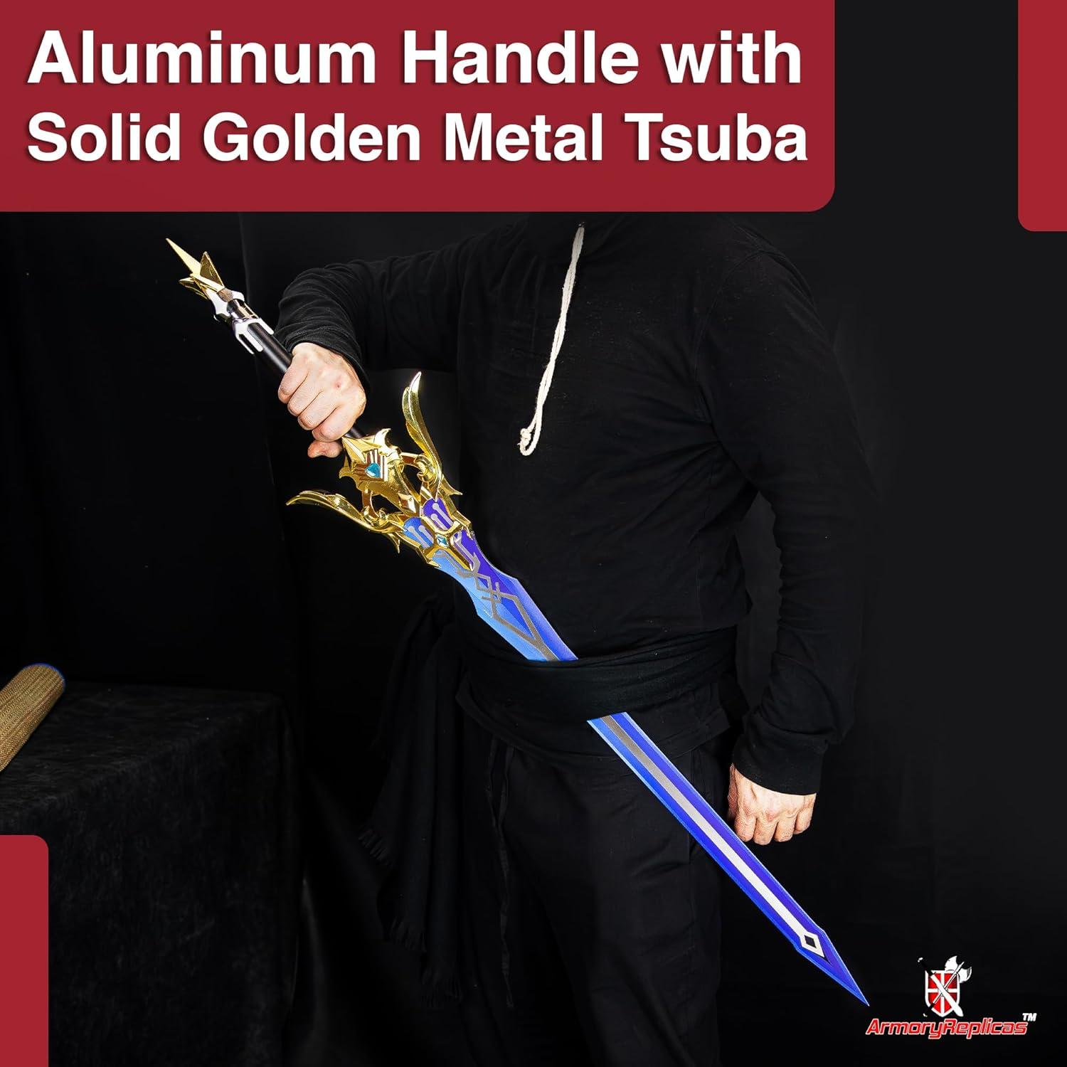 Espada Réplica Genshin Impact Armory 114.94 cm Acero Inoxidable