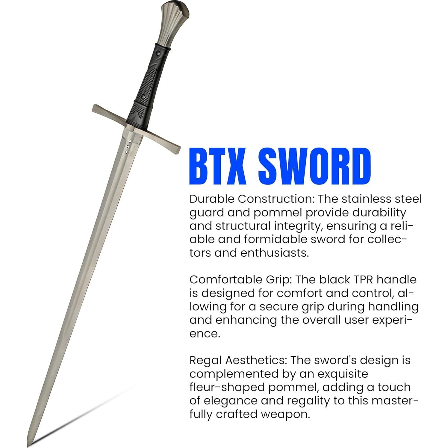 Espada BTX Fleur de Guerre 112.4 cm Acero Carbono con Funda