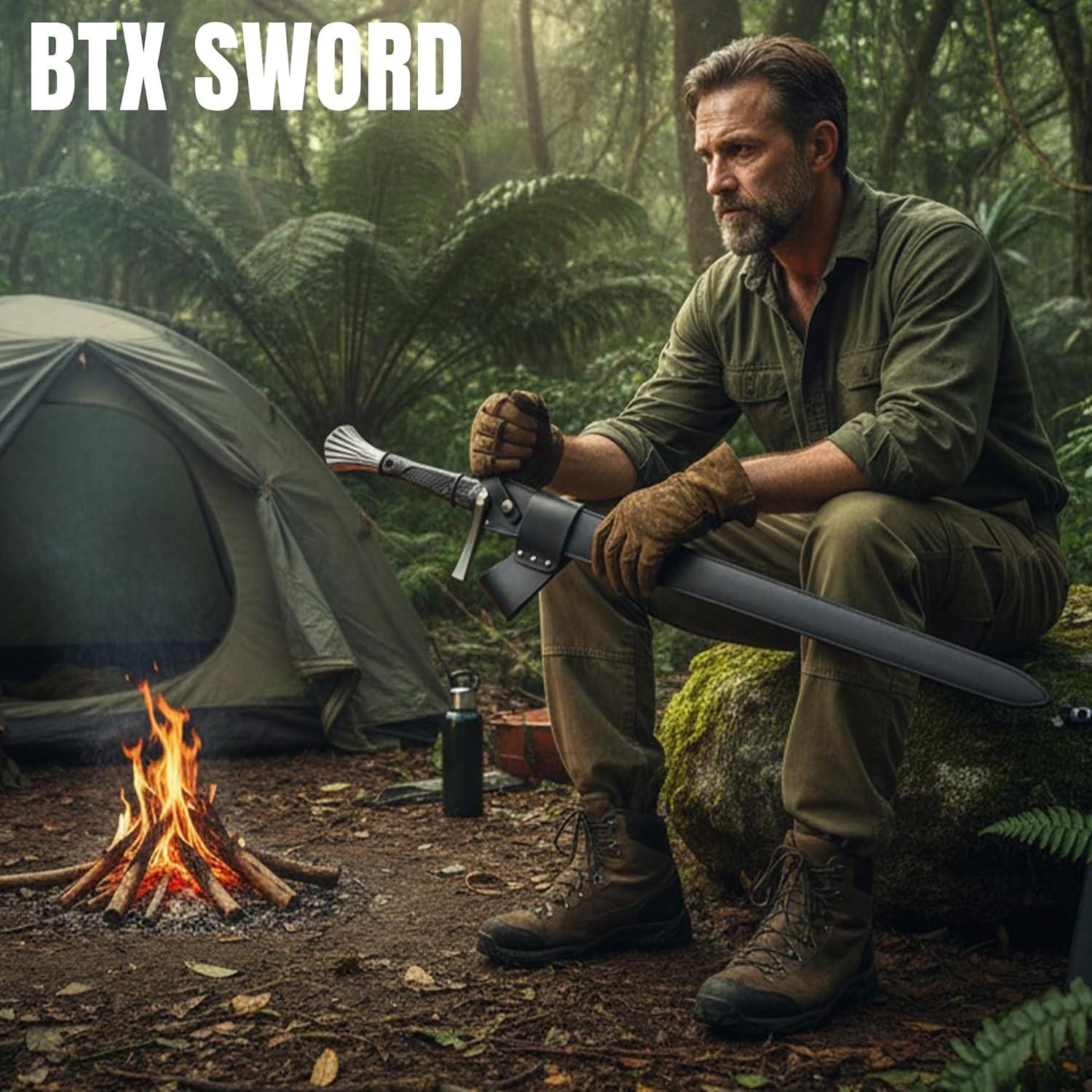 Espada BTX Fleur de Guerre 112.4 cm Acero Carbono con Funda