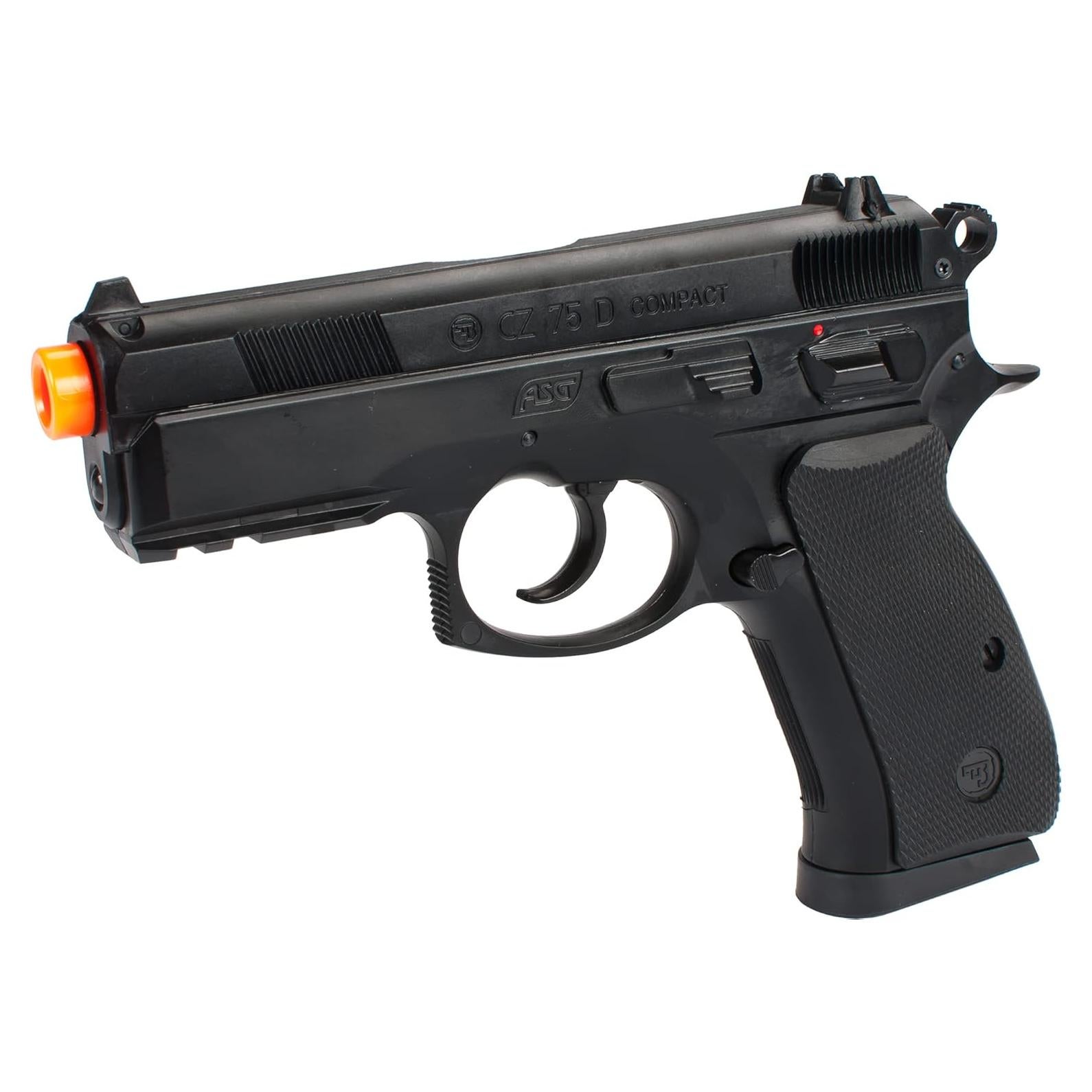 Pistola de Aire Comprimido ASG CZ75D Compact Evike Negra