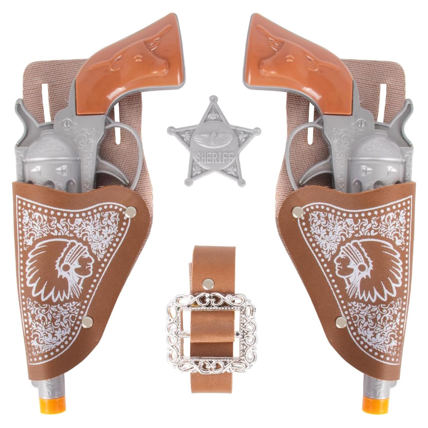 Conjunto de pistolas de vaquero FunisFun 6P para niños