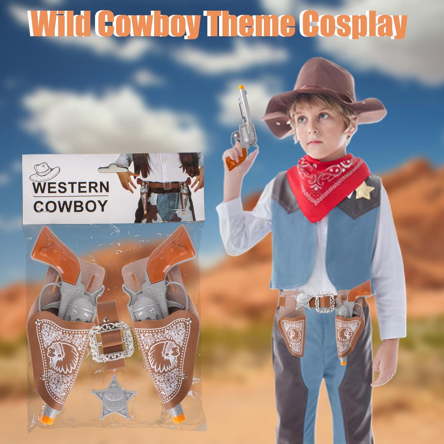 Conjunto de pistolas de vaquero FunisFun 6P para niños