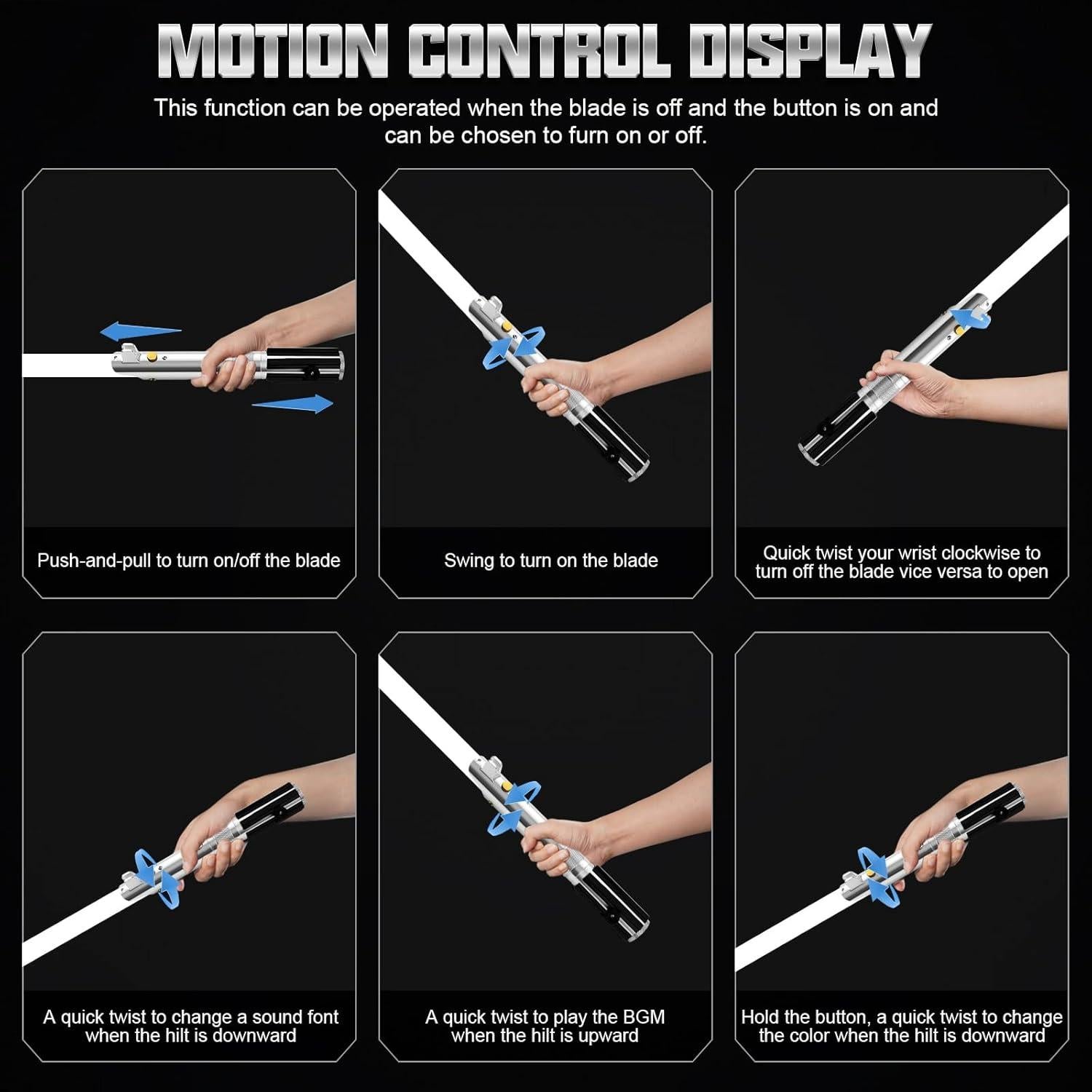 Sable de Luz ELESKOCO ANK RGB Control APP Mango Metal 0.96kg