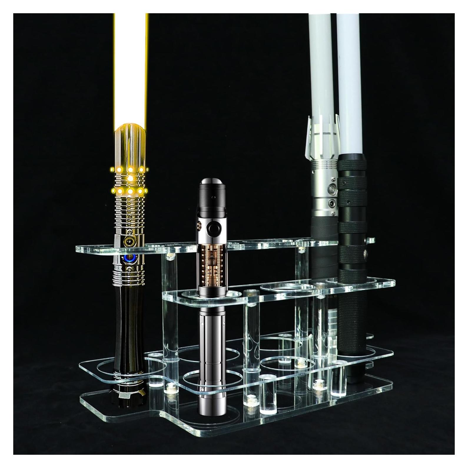 Soporte de Exhibición Acrílico para 7 Sables de Luz ERMMZHZW