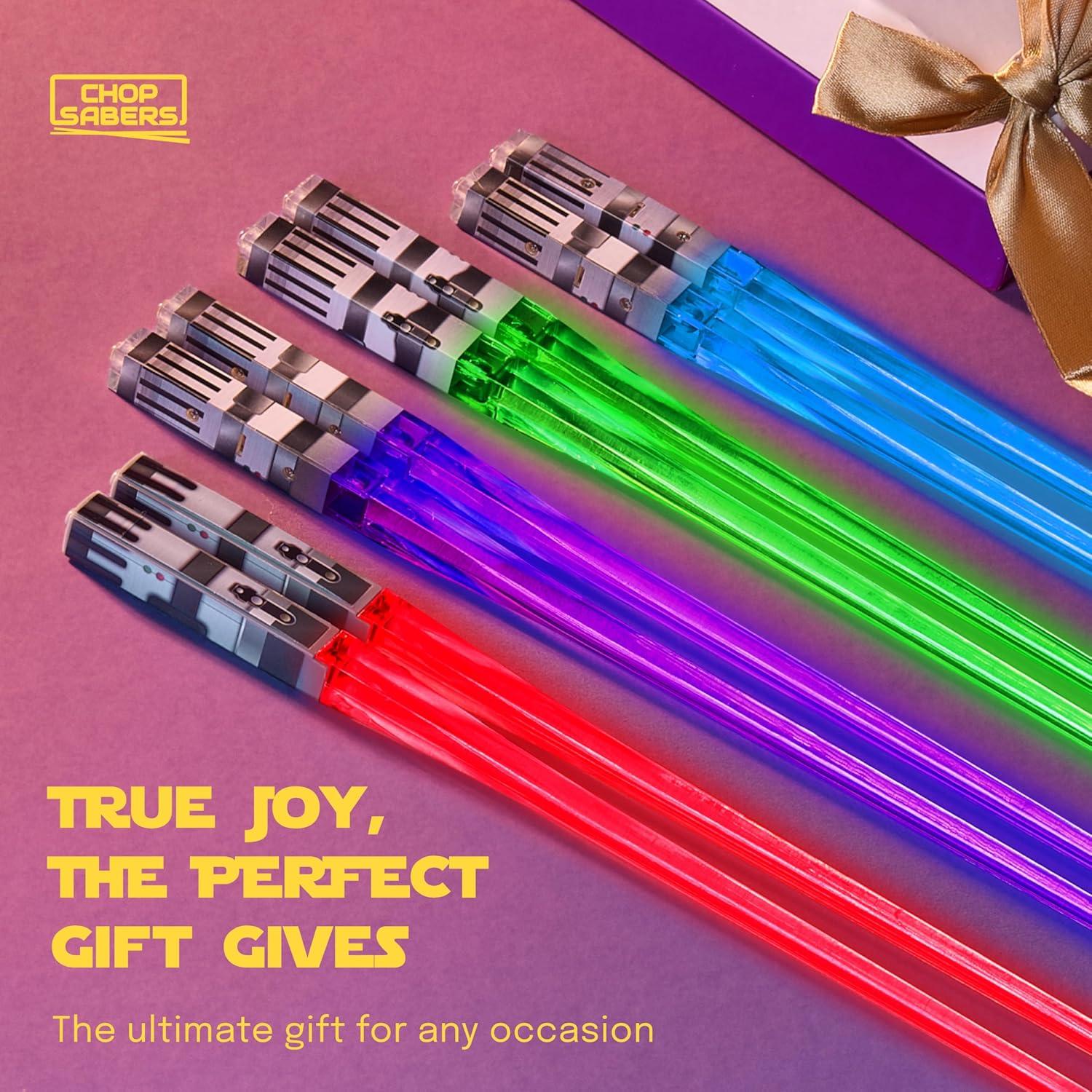 Palillos de Luz Star Wars - 4 PARES LED, Colores Vibrantes