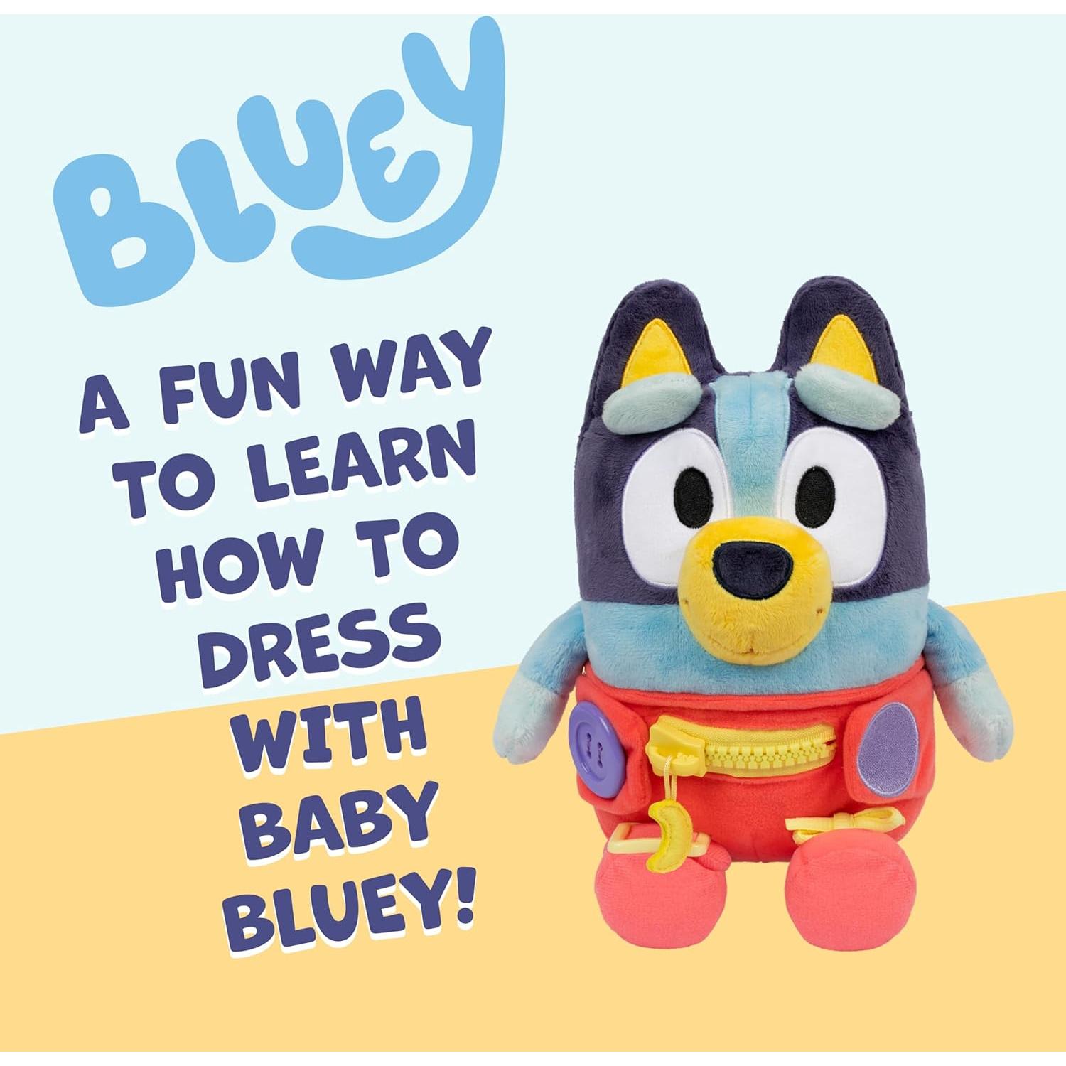 Muñeca de Peluche Bluey para Vestir y Jugar - 25.4 cm