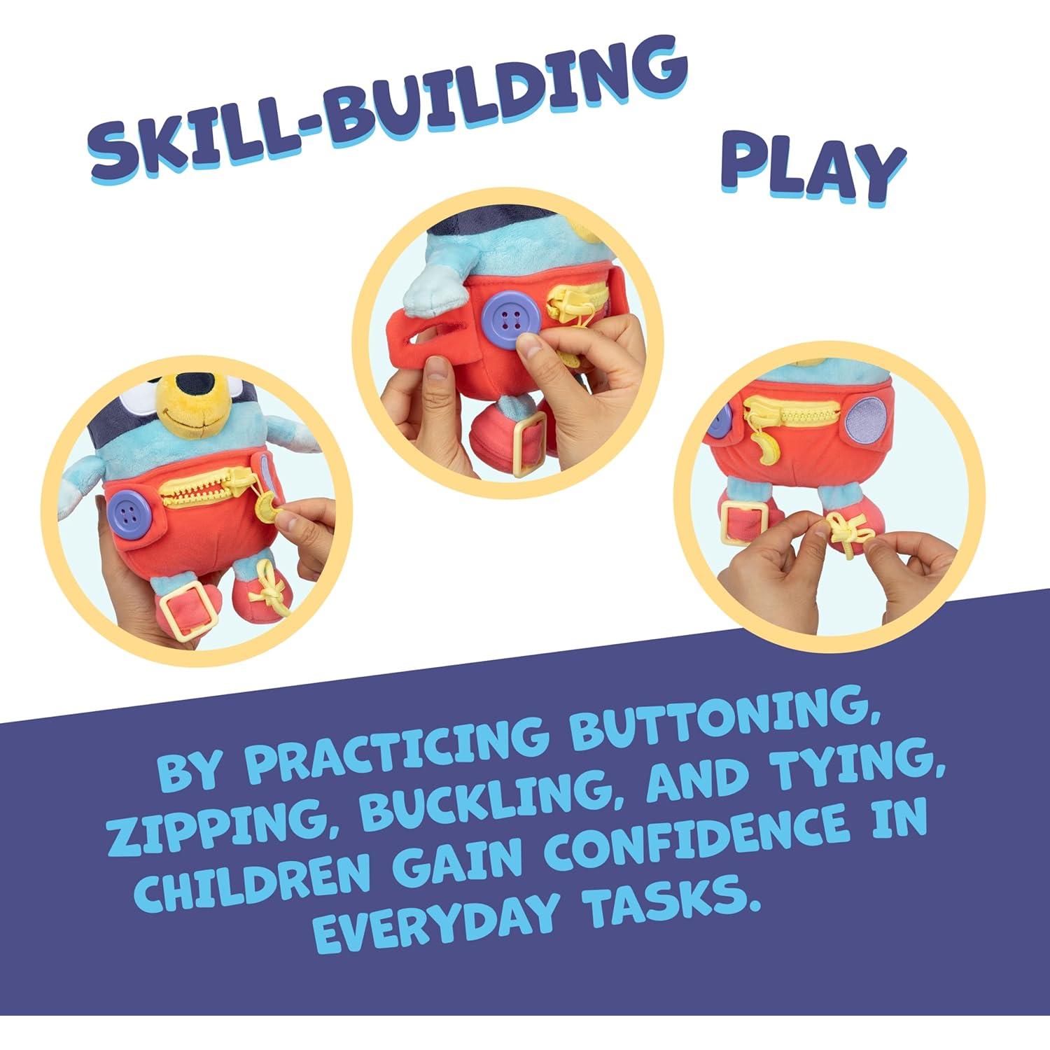 Muñeca de Peluche Bluey para Vestir y Jugar - 25.4 cm