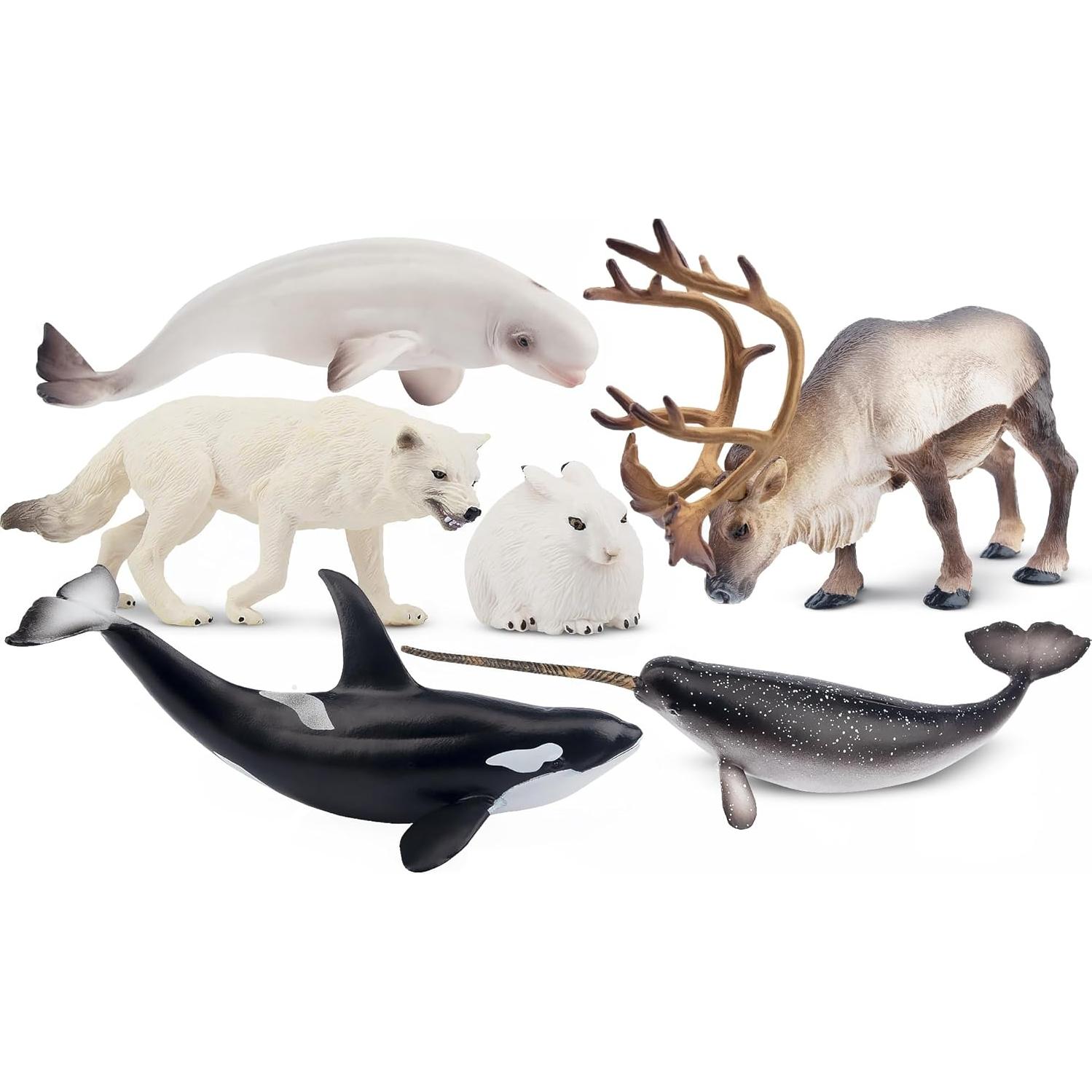 Set de Figuras de Animales Árticos Toymany 12PCS - Oso Polar, Morsa y Más